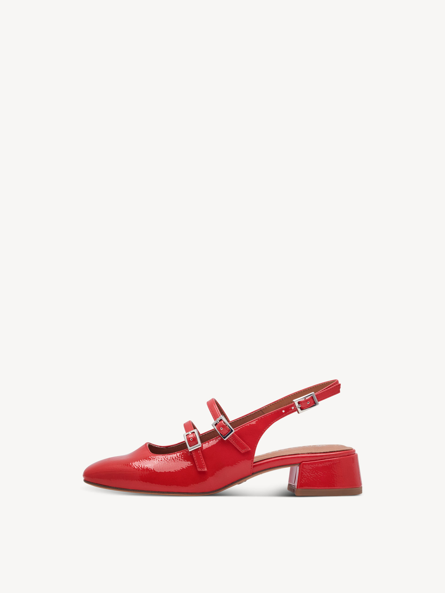 Sling pumps - red