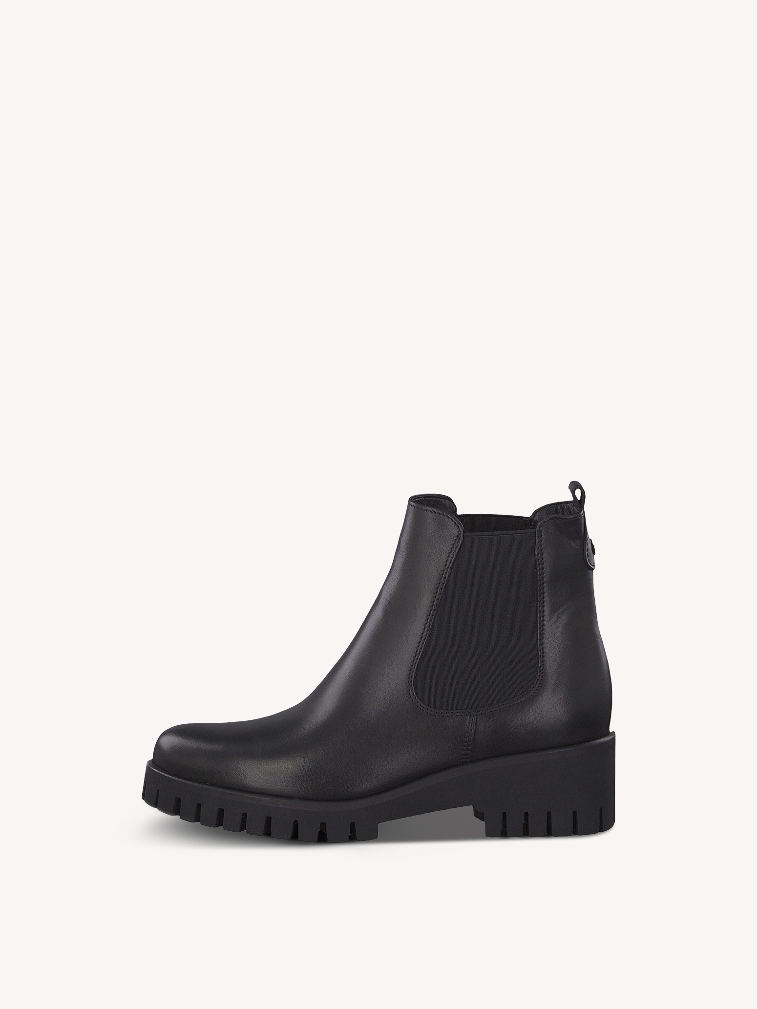 tamaris black leather ankle boots