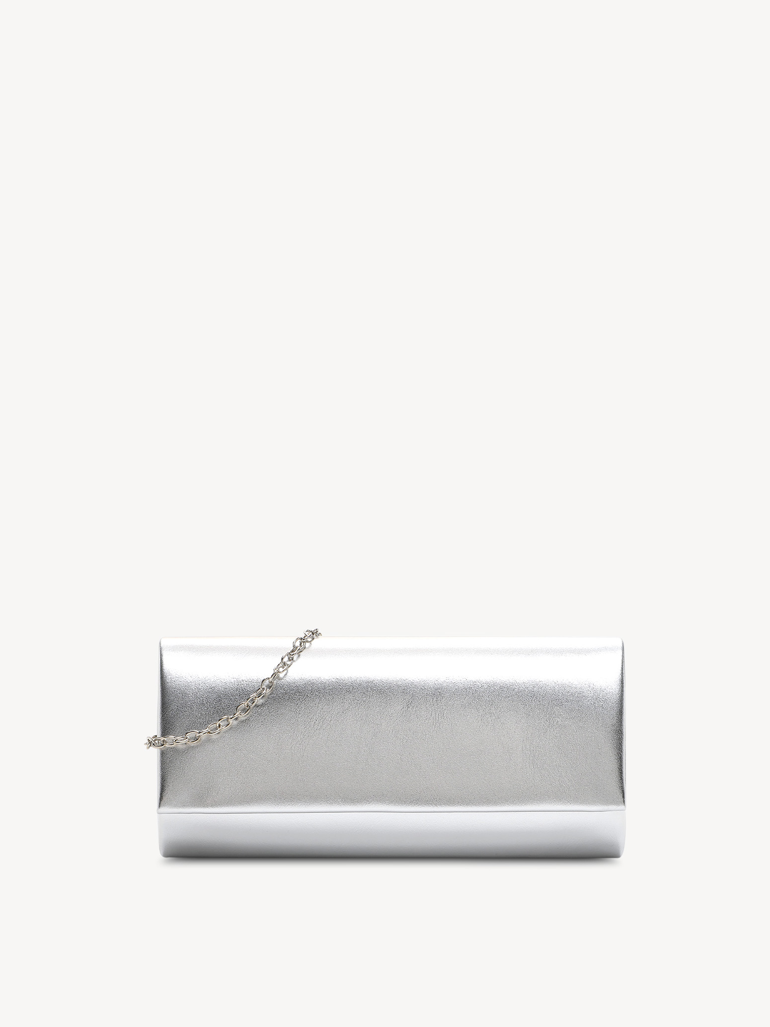 Plain silver clutch bag on sale