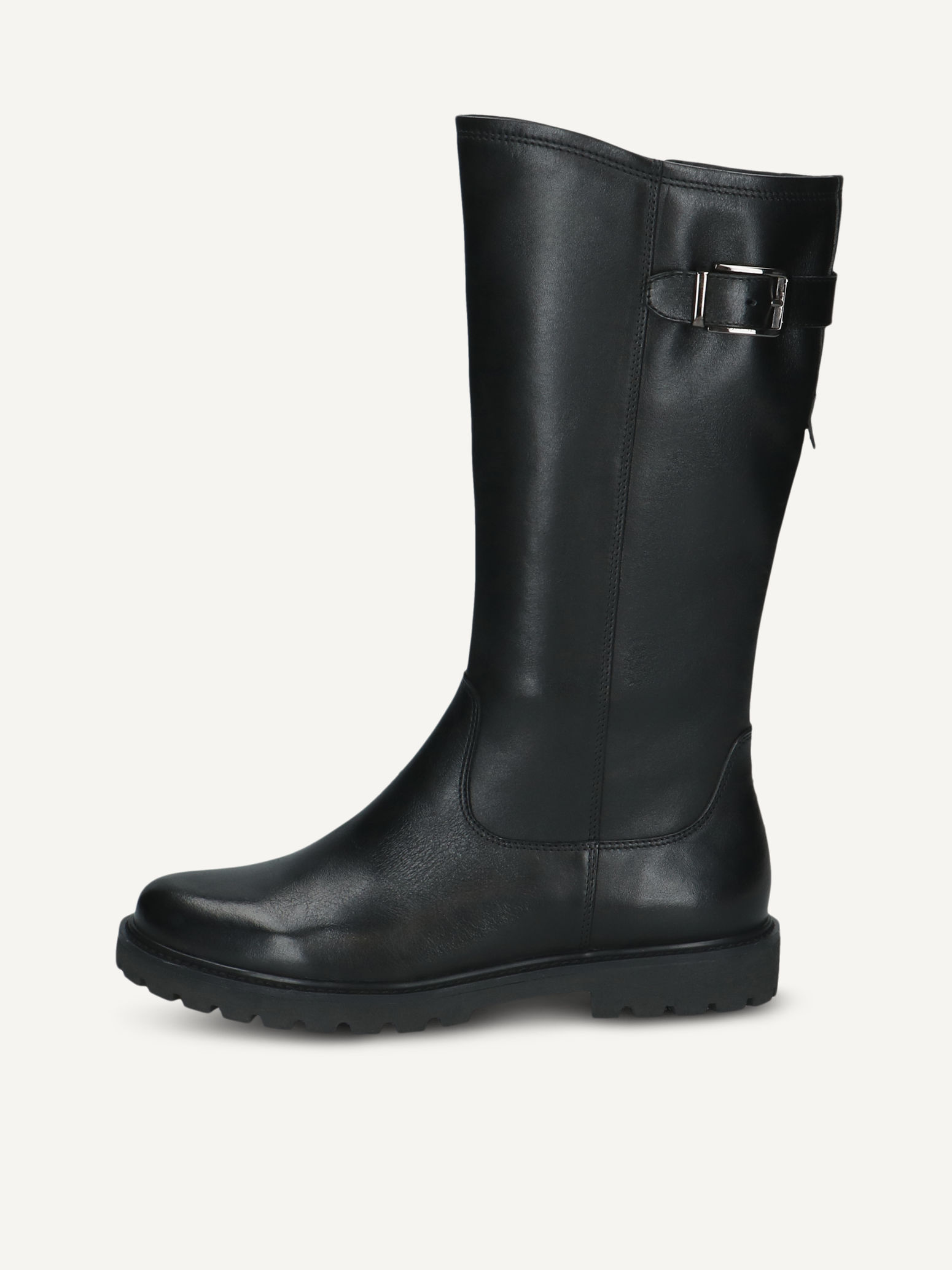 caprice bootie black made of leather without heel size 36