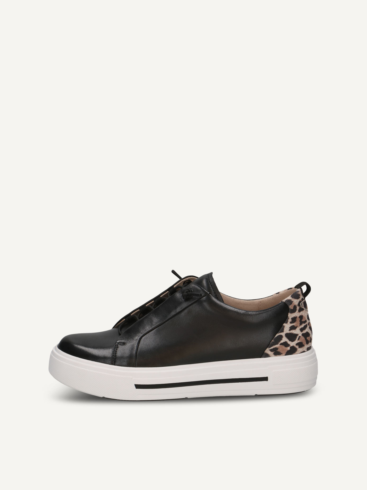 caprice sneaker black made of leather size 39