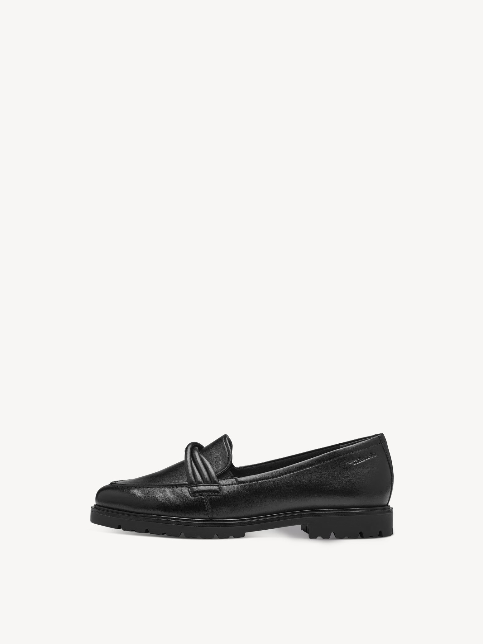 Leather Slipper - black