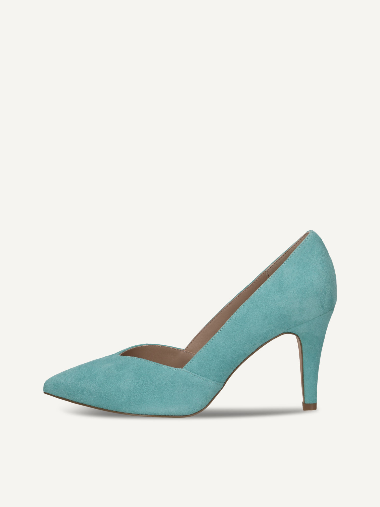 CAPRICE Escarpin bleu en Cuir avec Talon entonnoir P385 61€