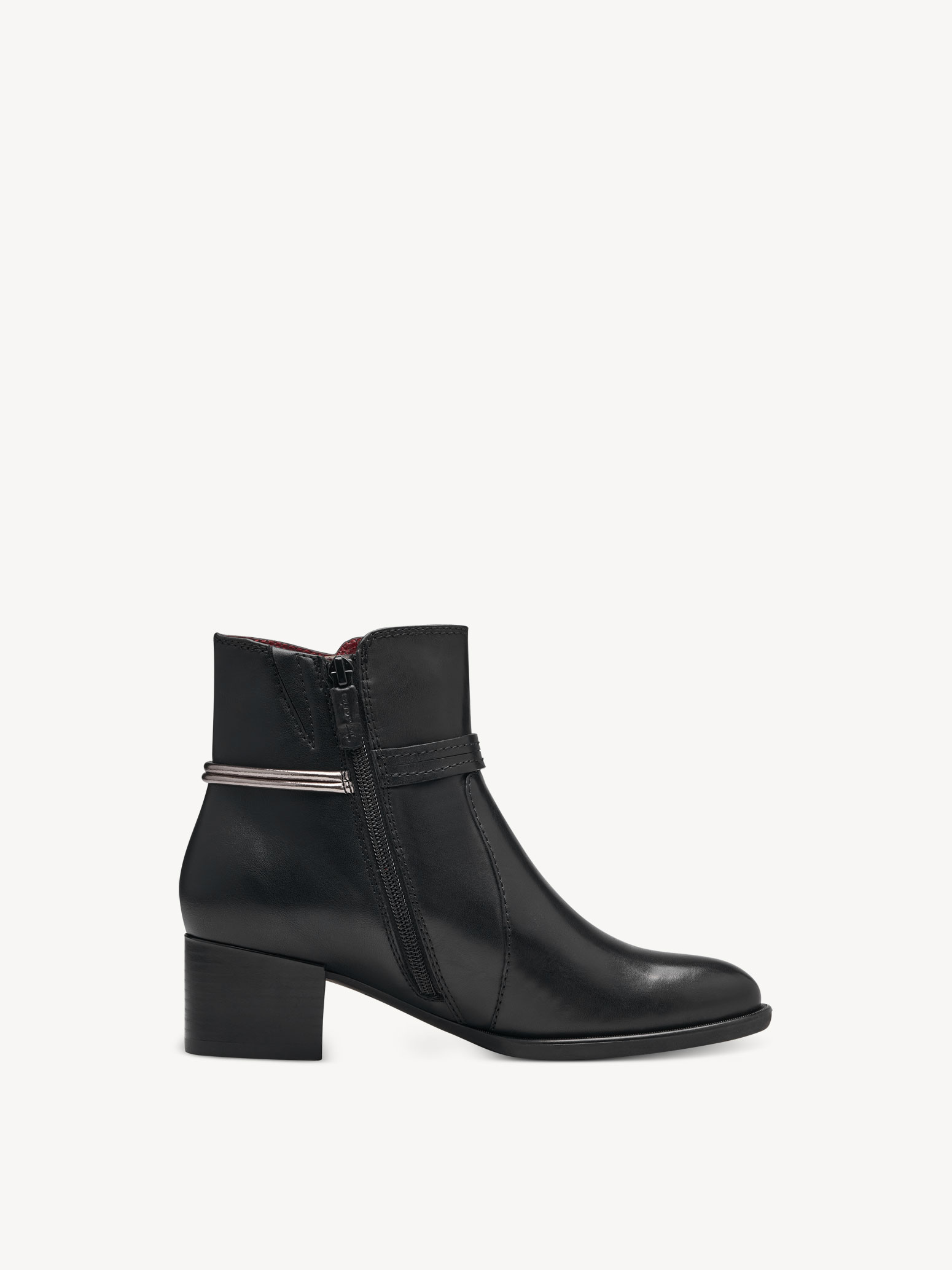 Bottines En Cuir RUE PRINCESSE Modèle LESLIE - Taille 38 - Talon +7cm - Noir