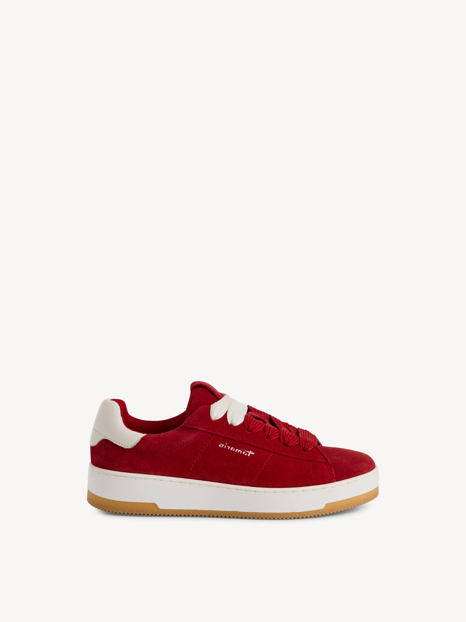 Leather Sneaker - red