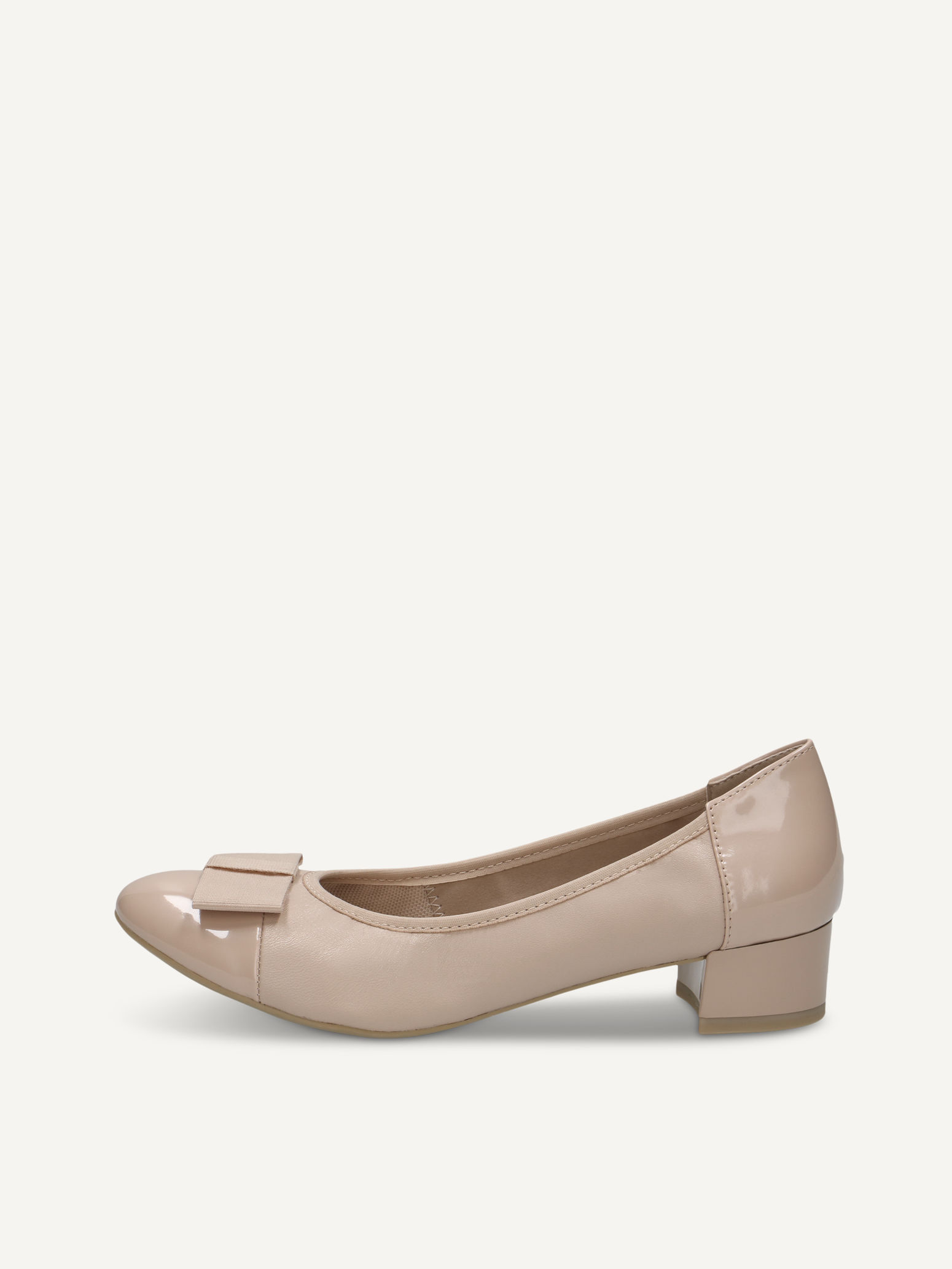 CAPRICE Escarpin beige en Mlange de matriaux de cuir et synthtique avec Talon bloc P38 59 €