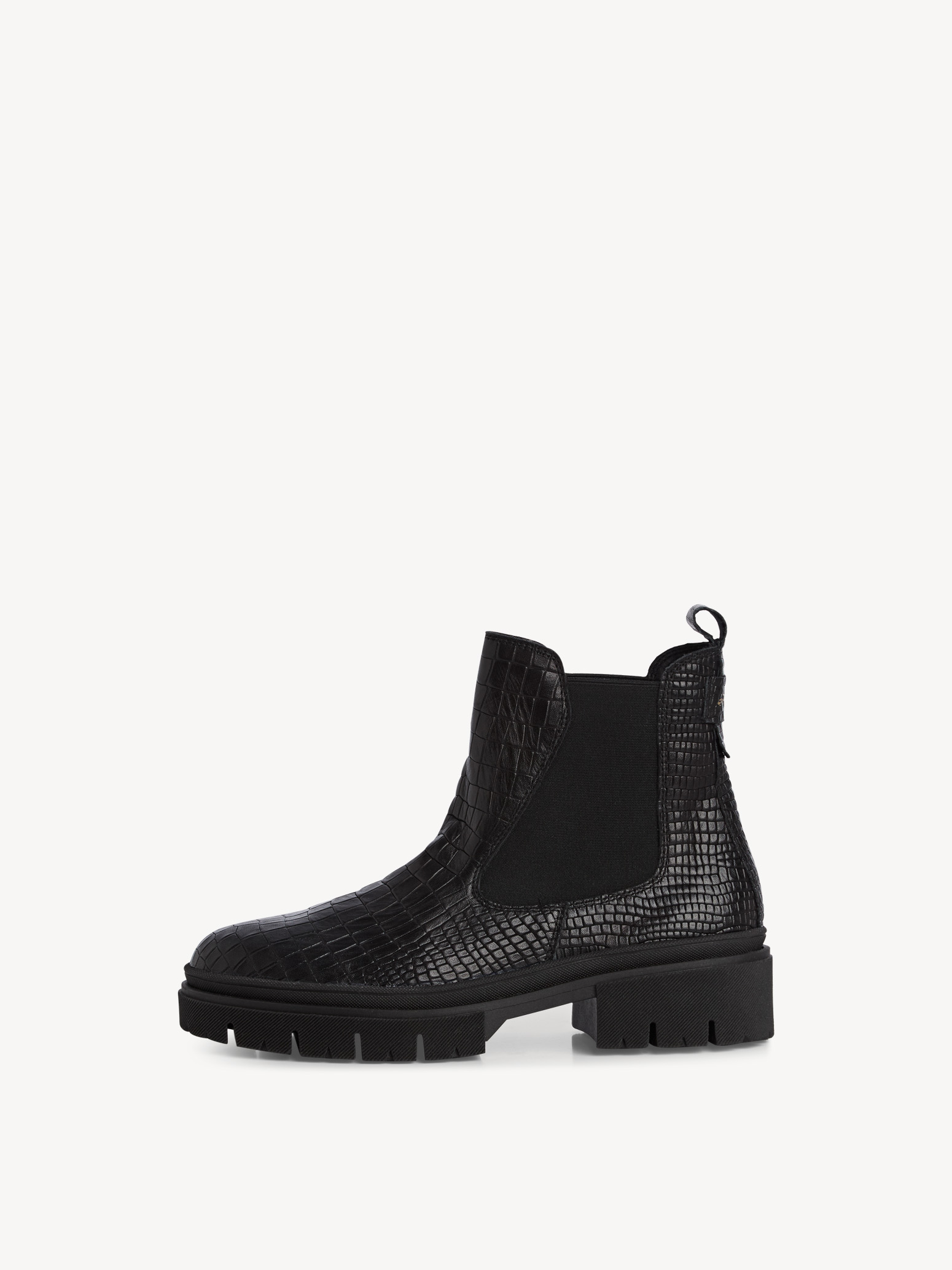 Leather Chelsea boot - black