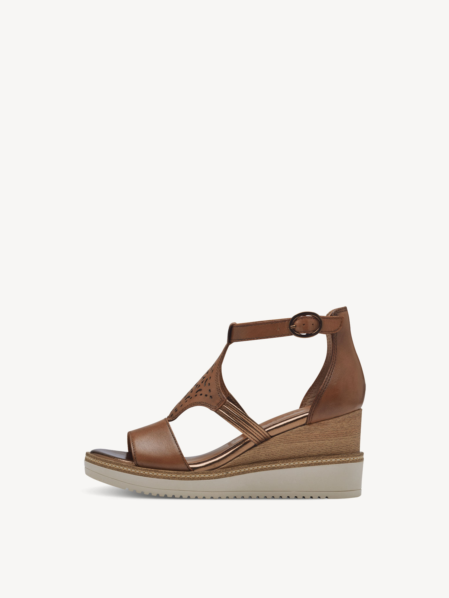 Heeled sandal - brown
