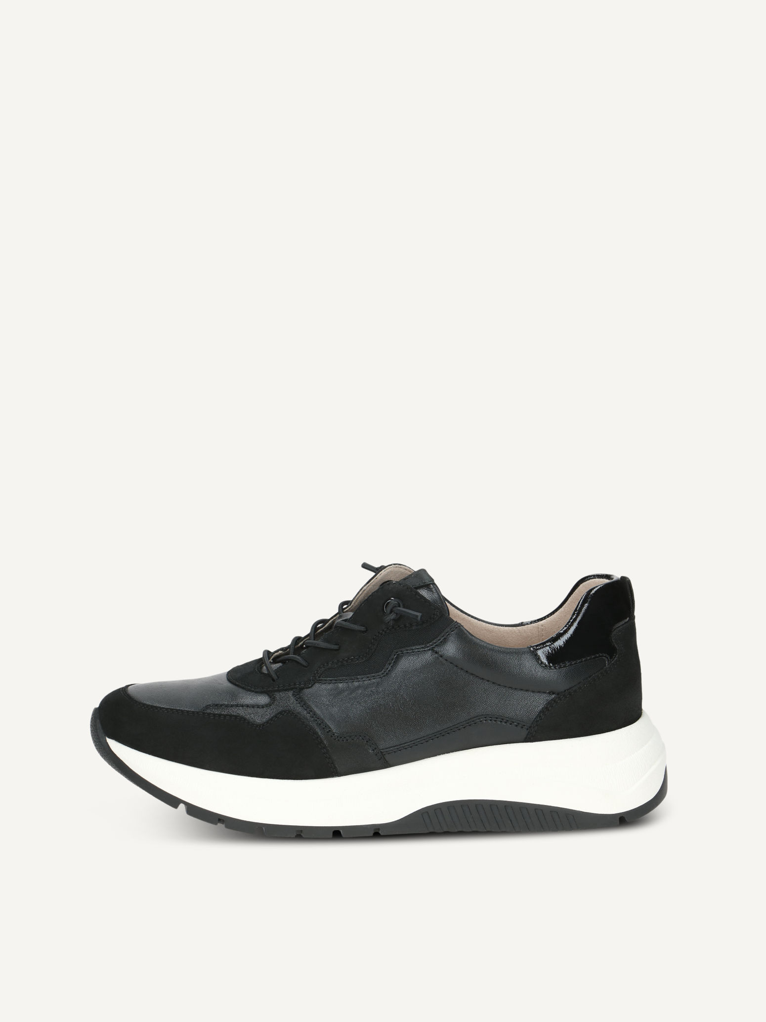 caprice sneaker black made of leather size 38