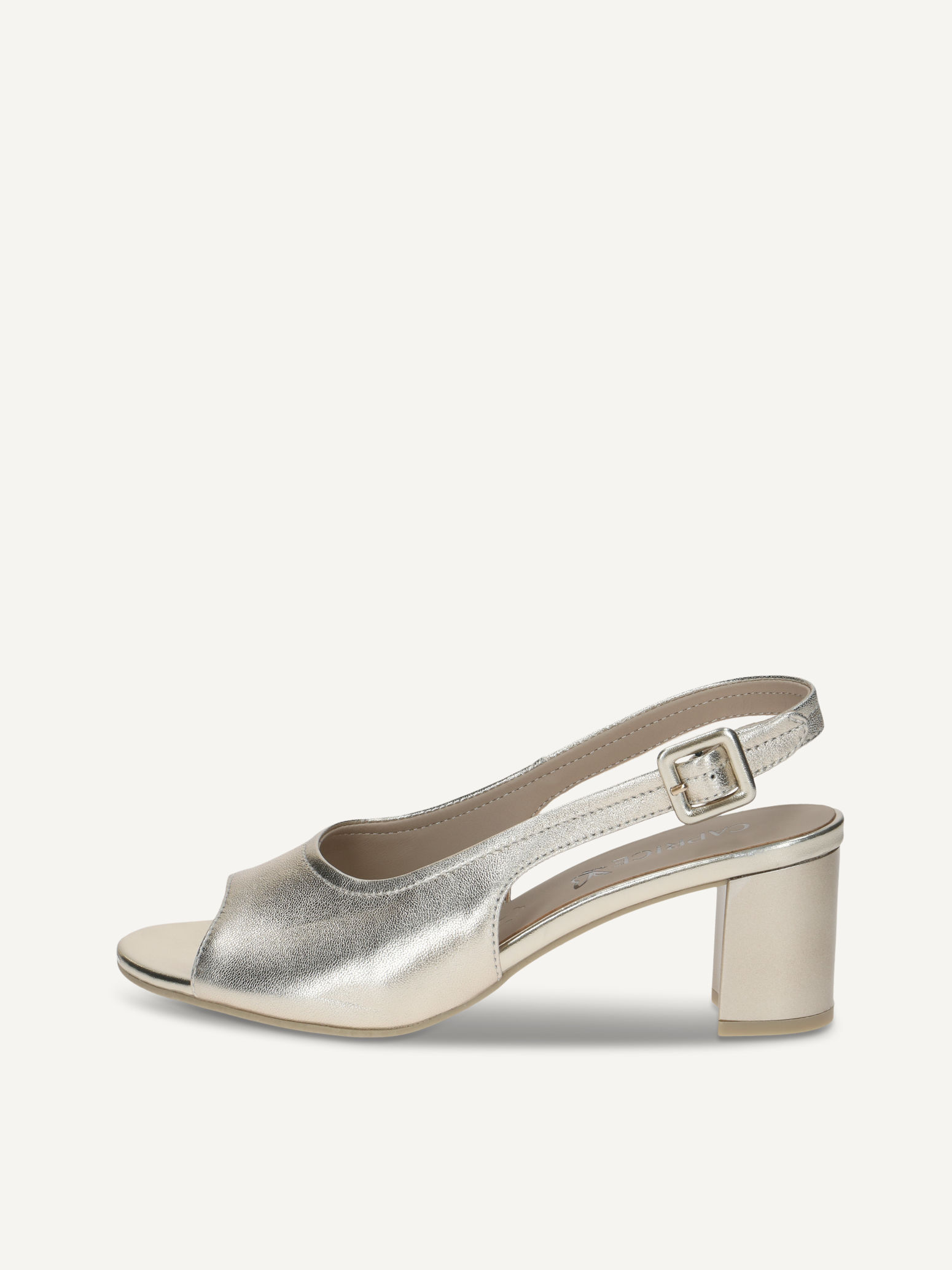 CAPRICE Sandale talon mtallique en Cuir avec Talon bloc P375 71€