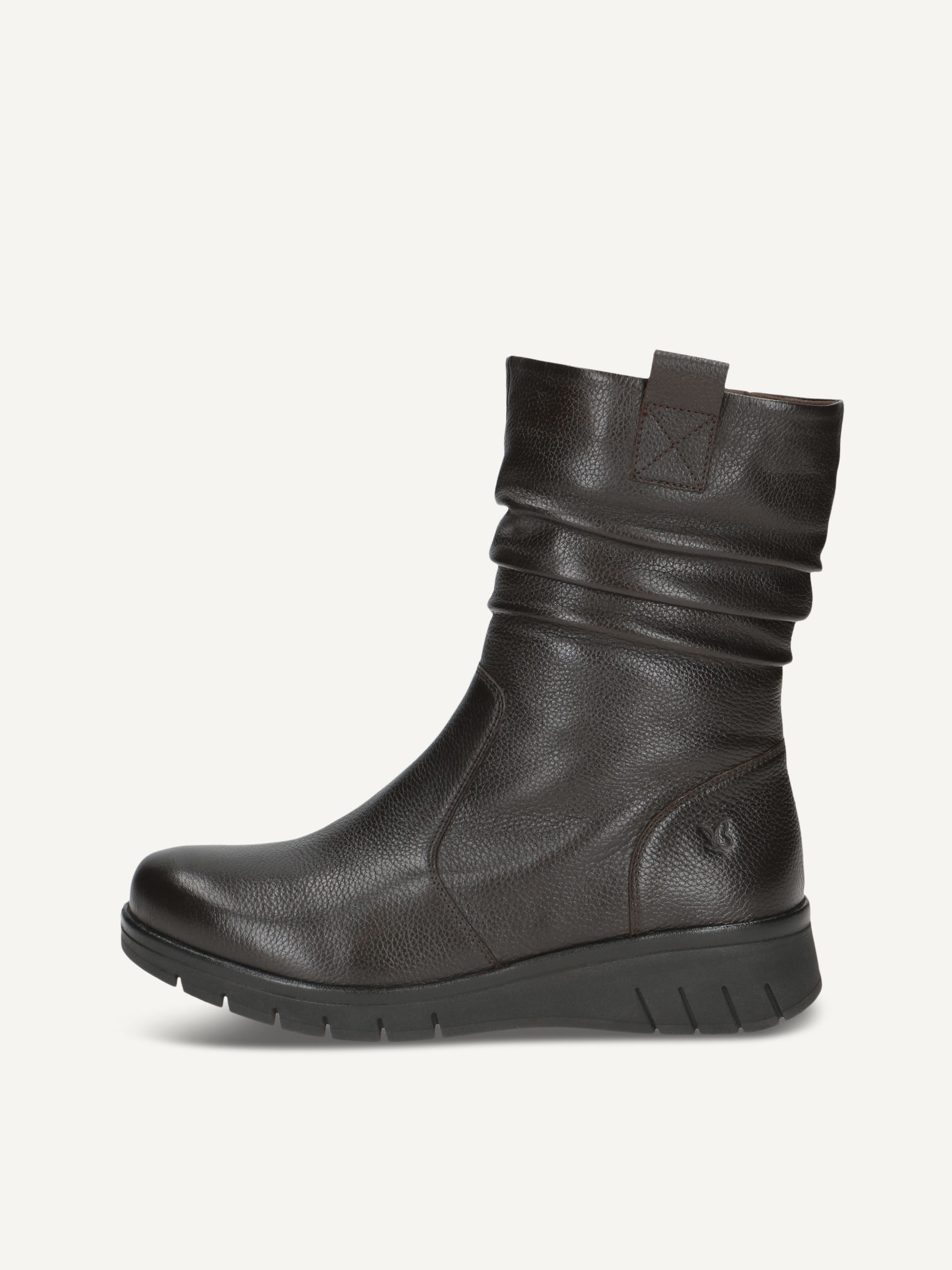 caprice bootie brown made of leather without heel size 38
