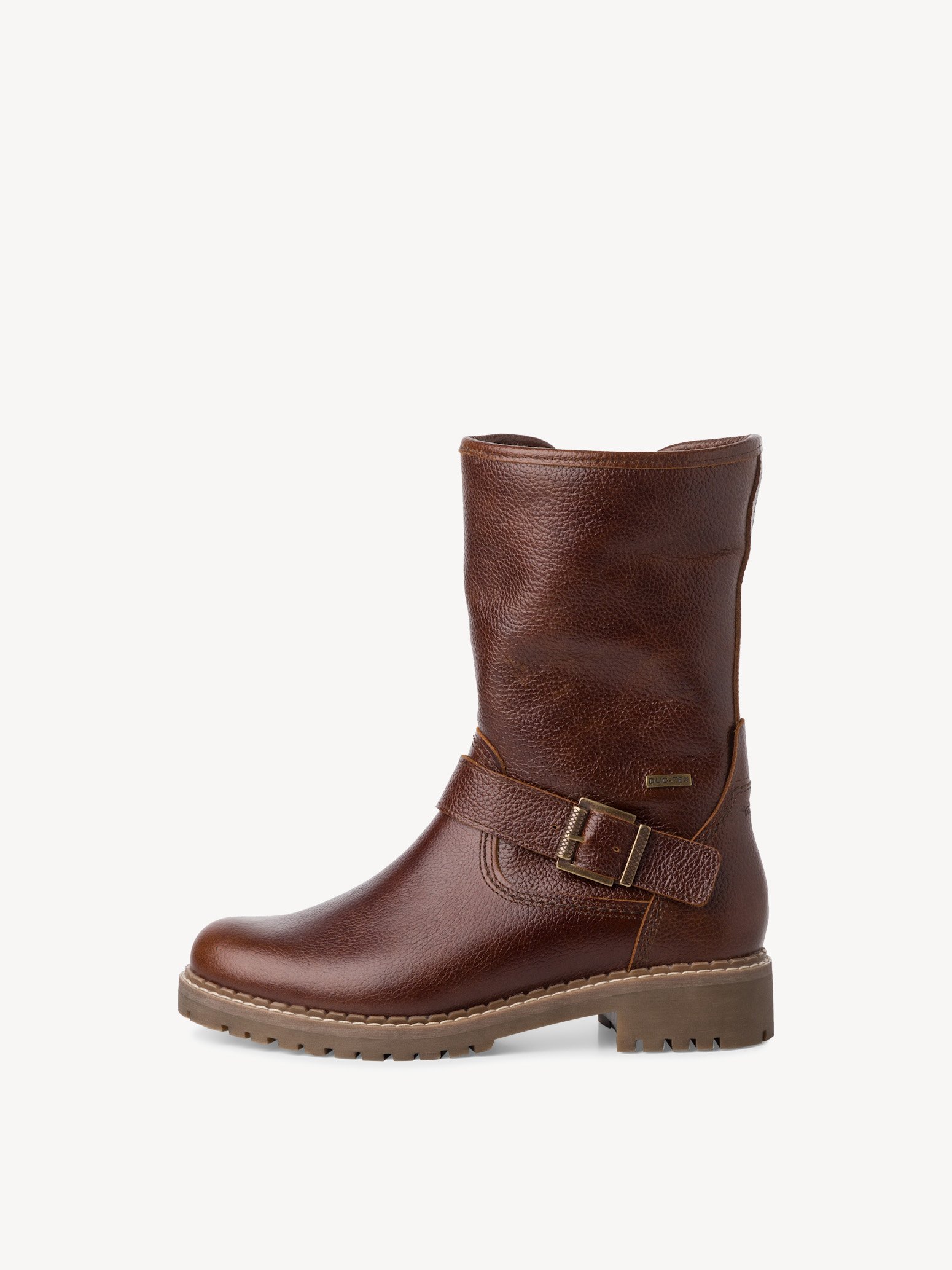 Leather Bootie - brown warm lining