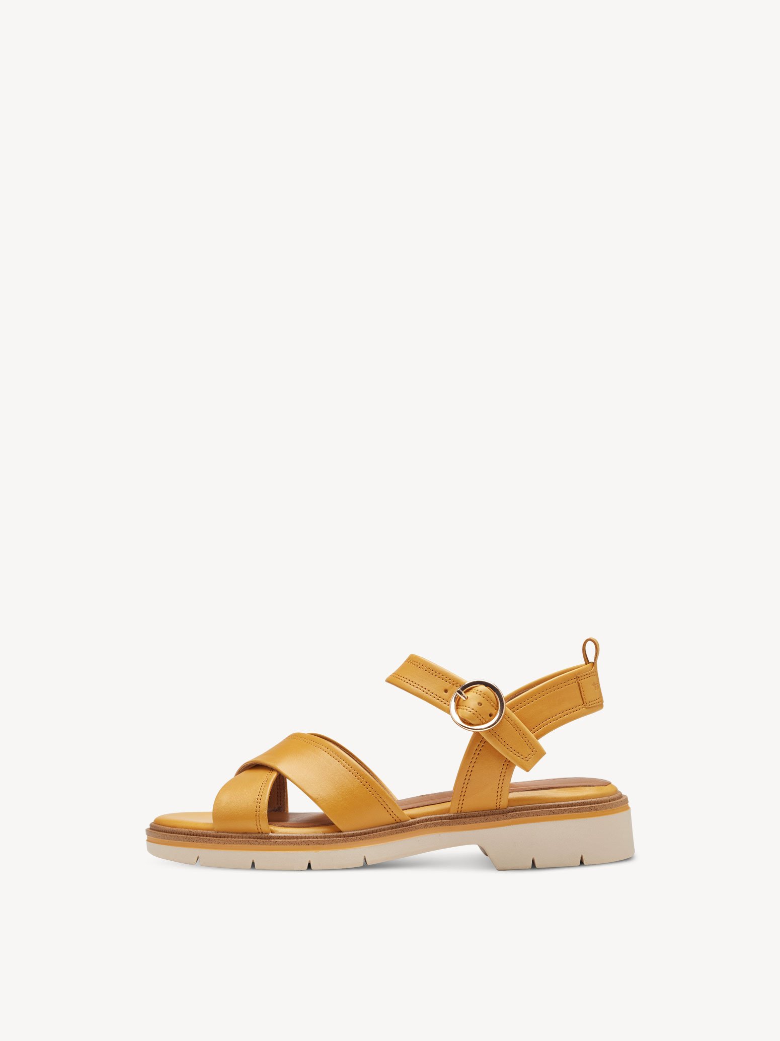 Sandale en cuir - jaune