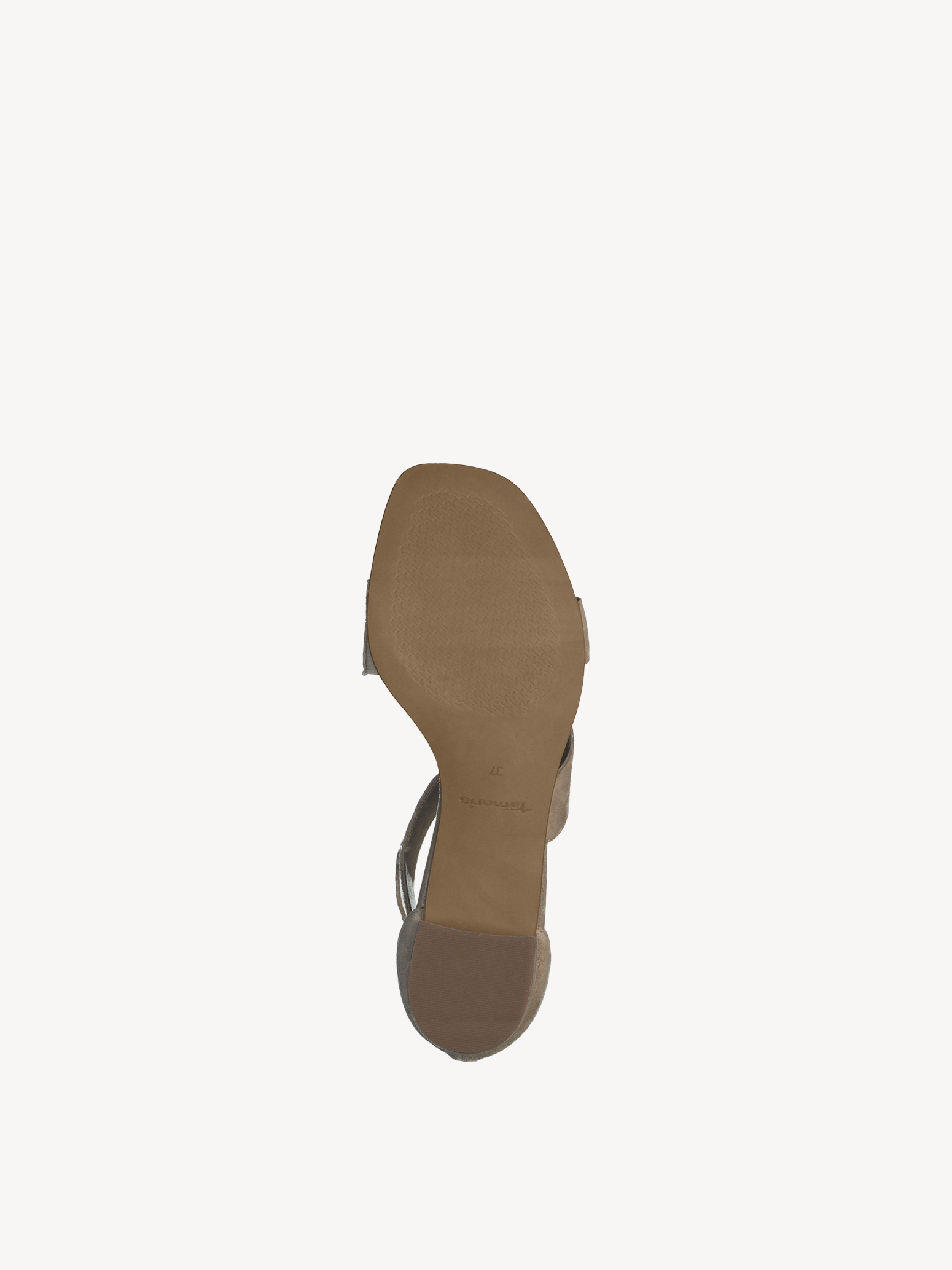 Leather Heeled sandal - beige, TAUPE, hi-res