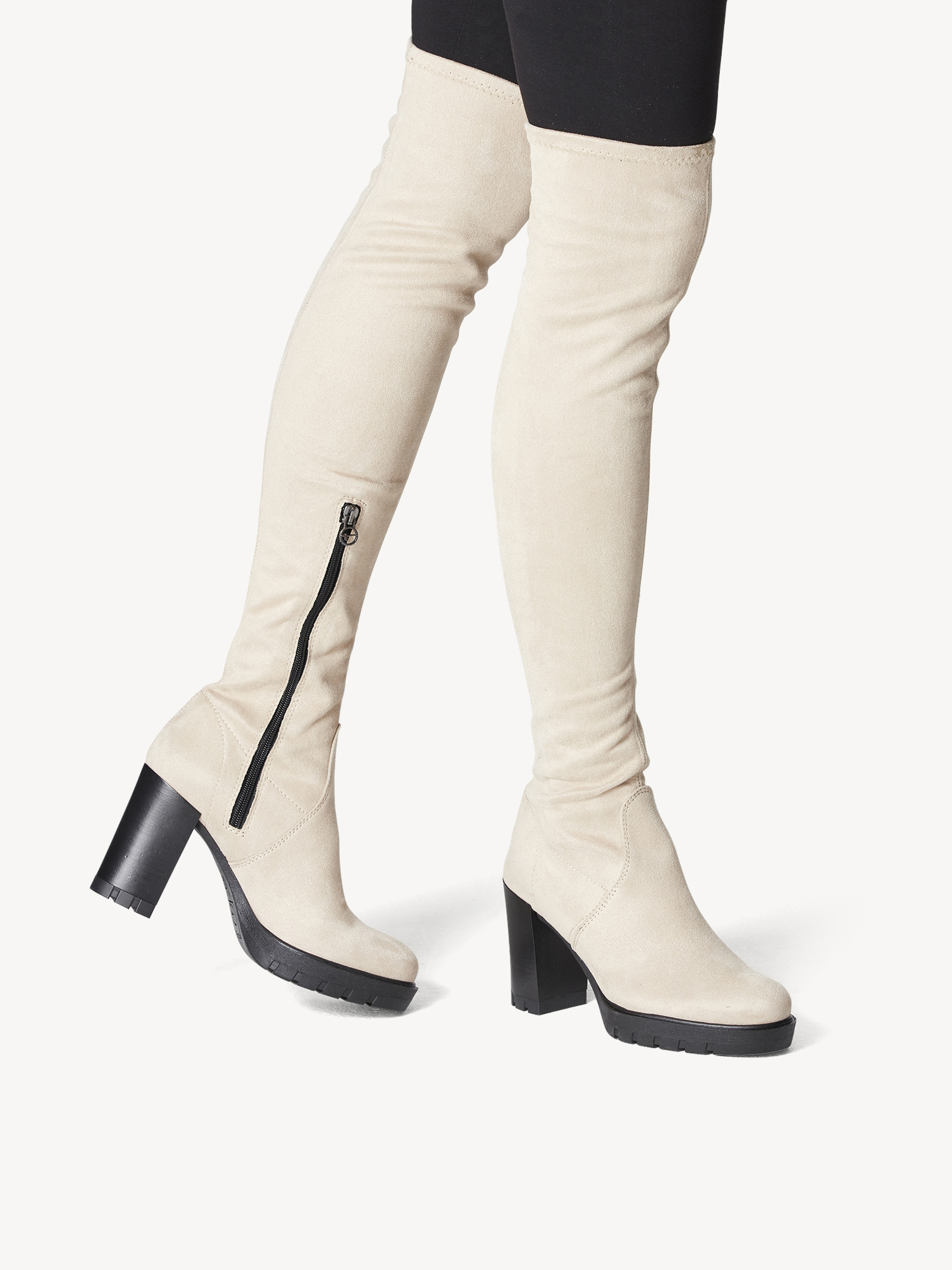 Overknee boots beige 1 1 25630 29 418 Buy Tamaris Overknee