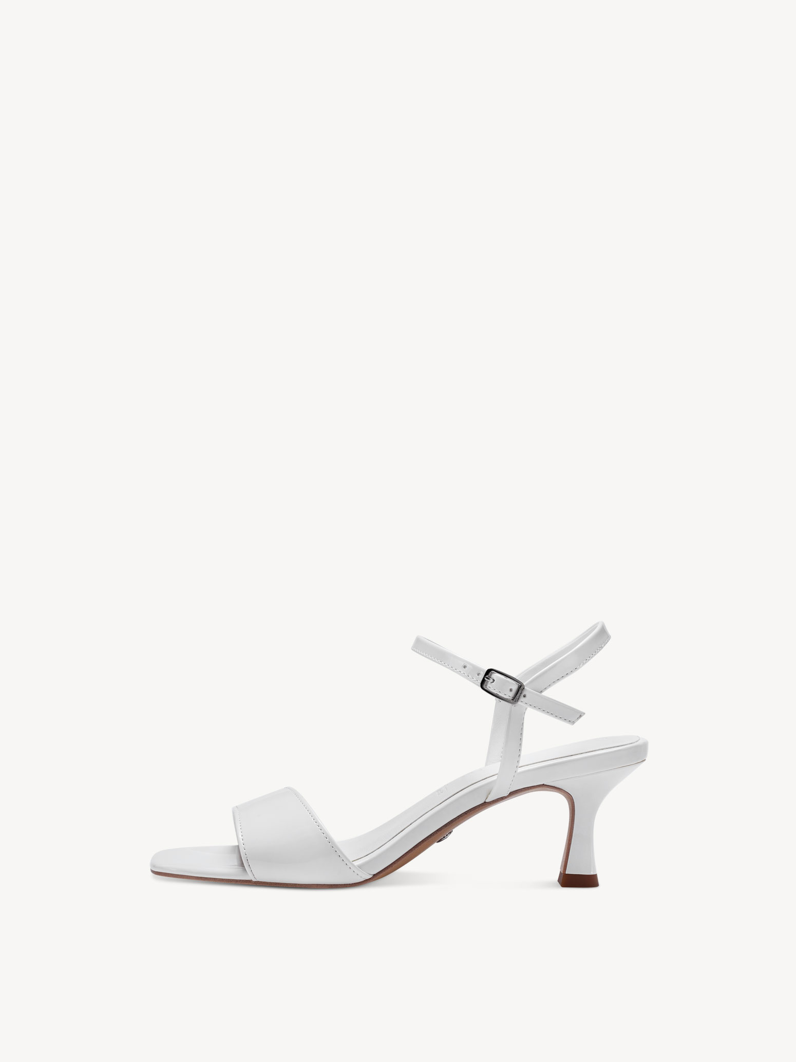 Heeled sandal - white