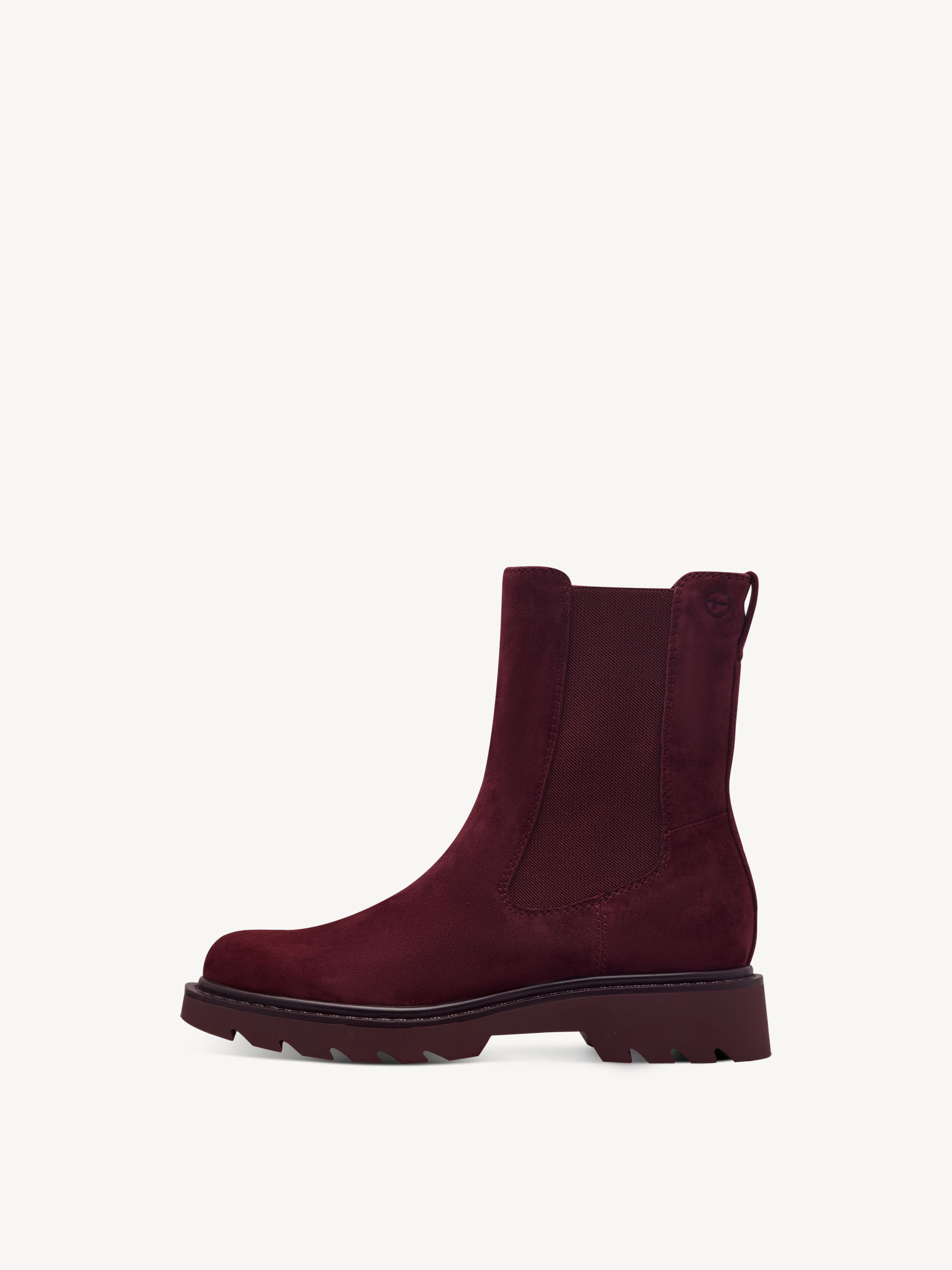 Leather Chelsea boot - red