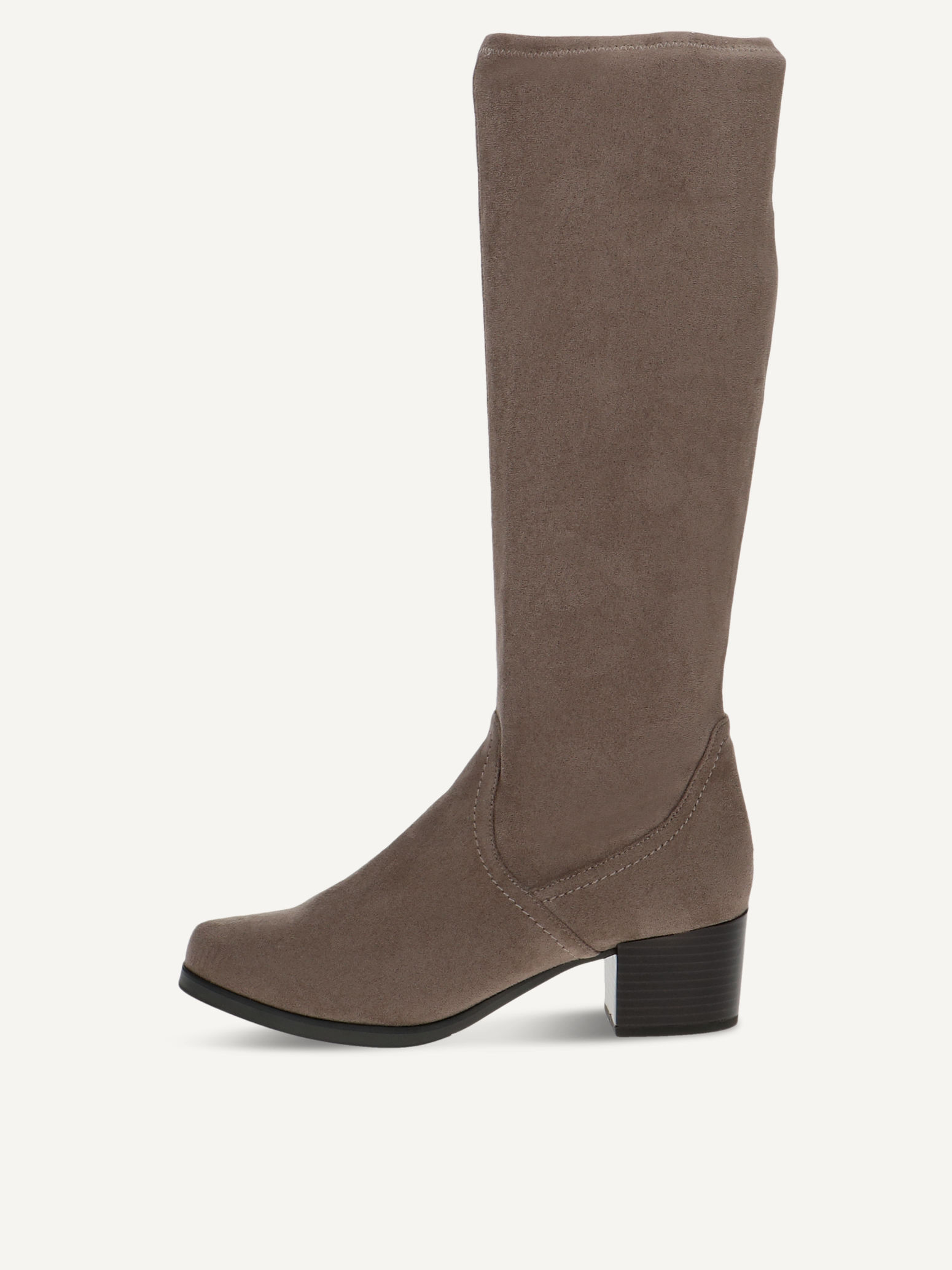 caprice boots brown made of textiles with block heel size 36
