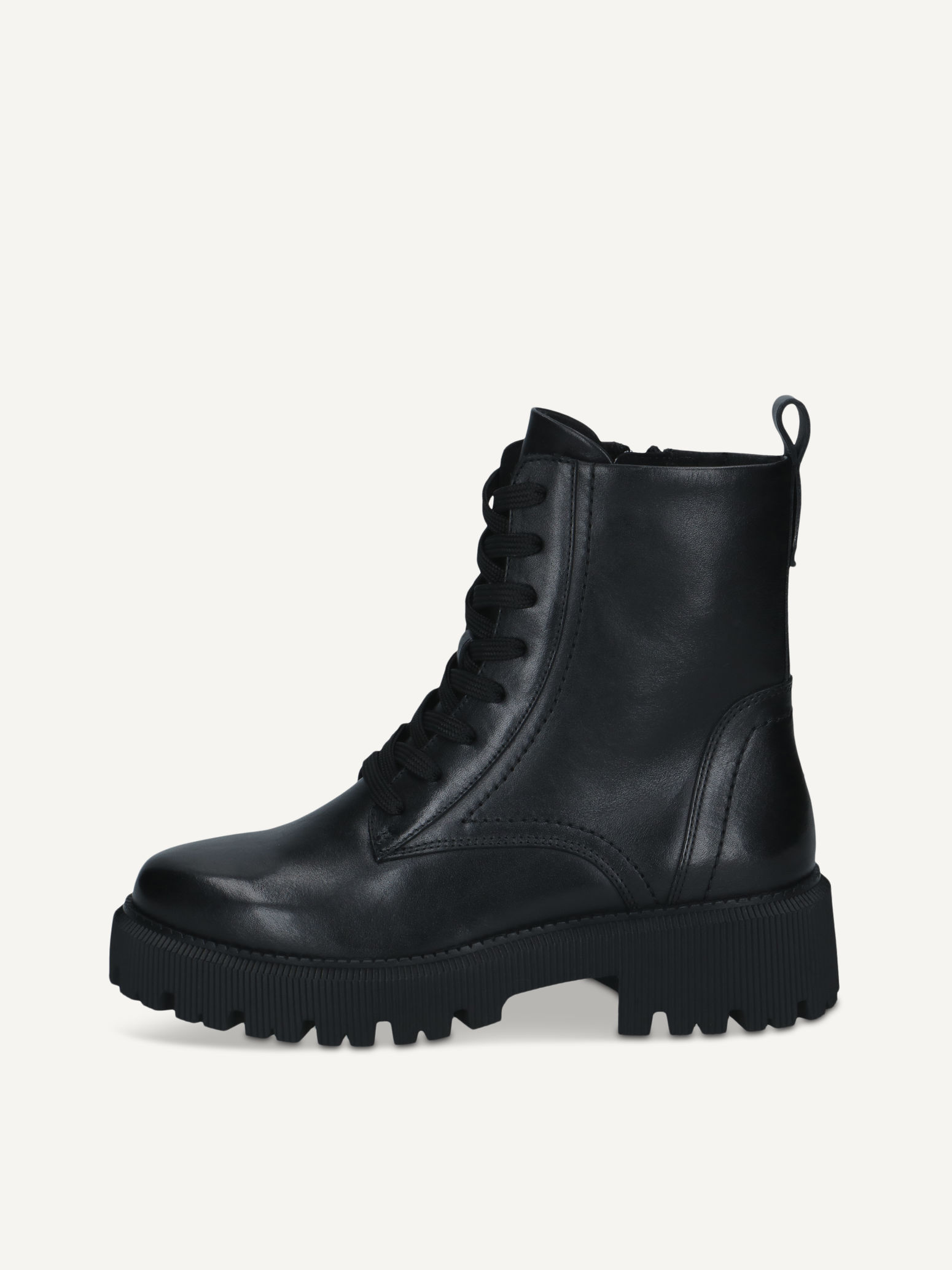 caprice bootie black made of leather without heel size 40