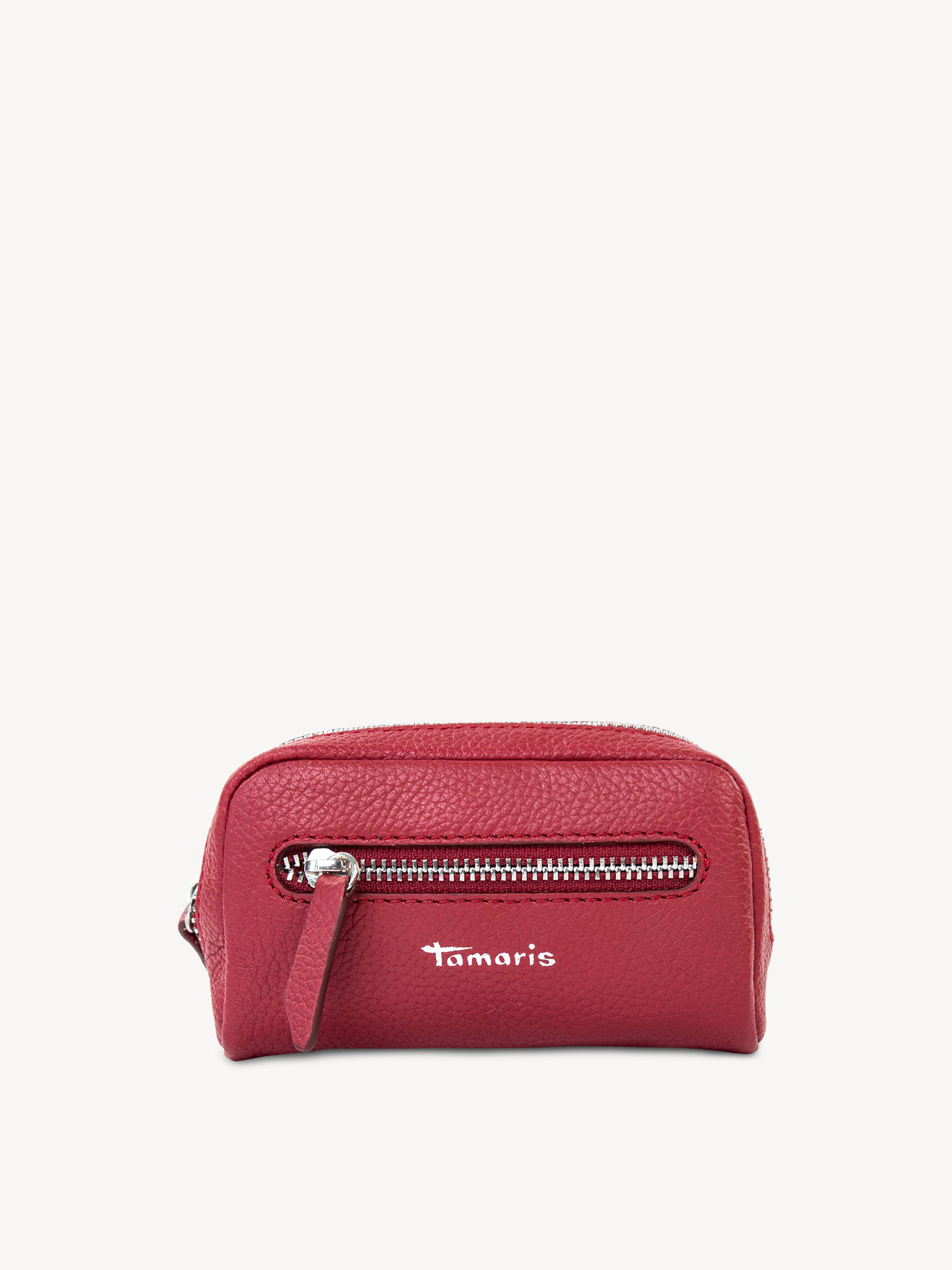 Leather Key case - red