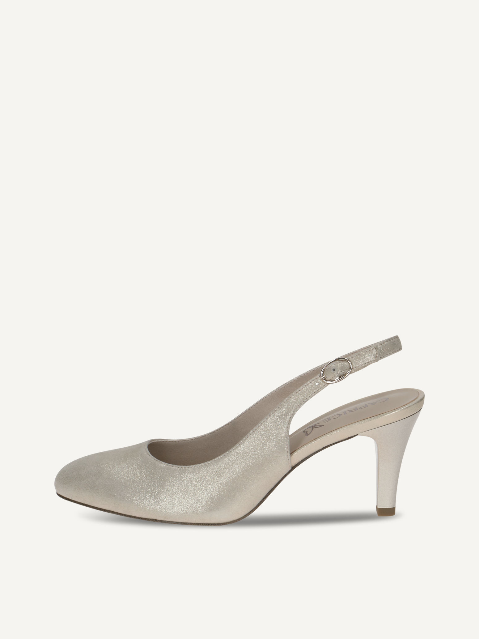 CAPRICE escarpin dor en Cuir avec Talon entonnoir P385 61 €