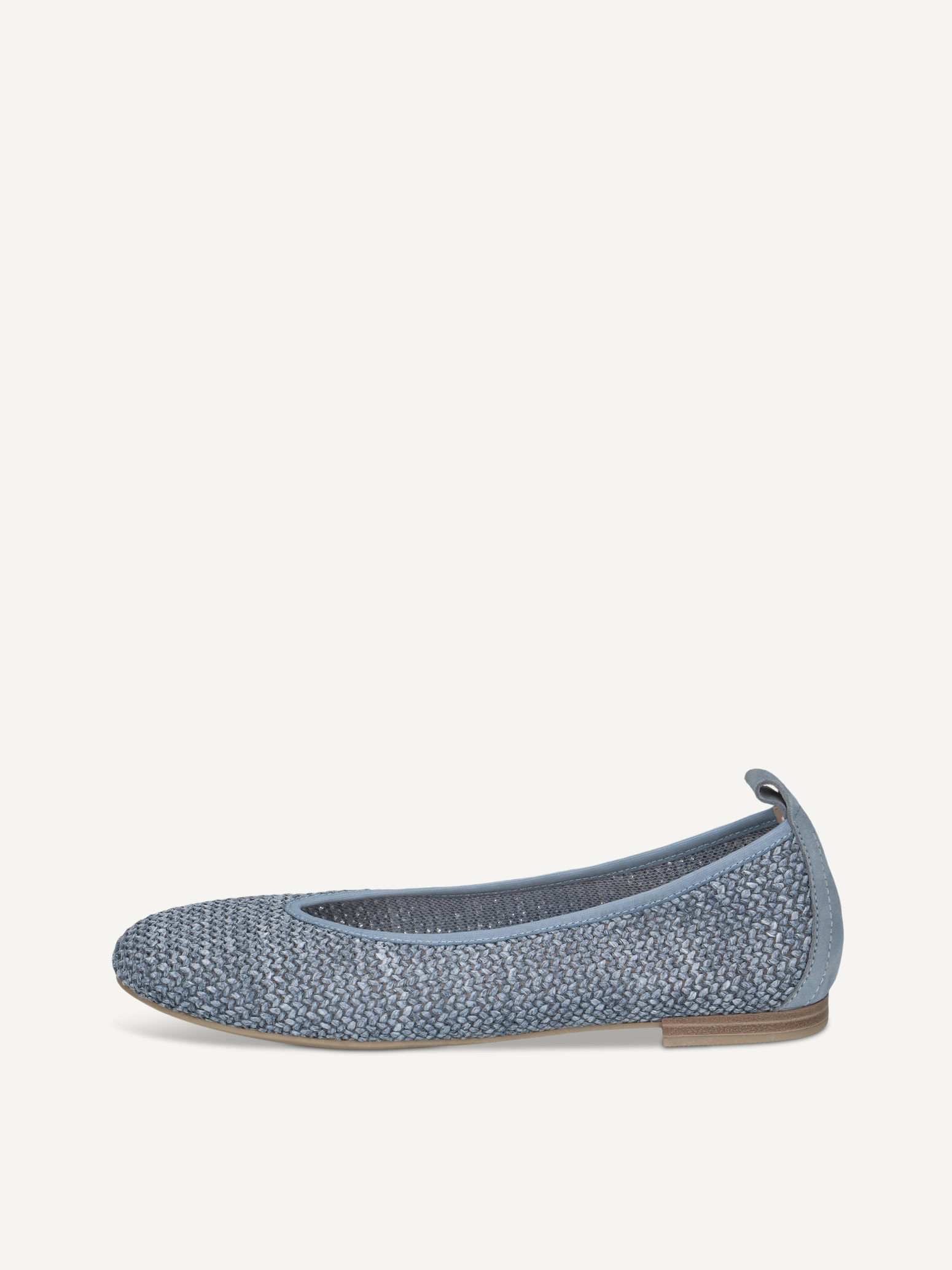 CAPRICE Ballerine bleu en Mlange de matriaux de cuir et textile avec Talon bloc P36 52 €