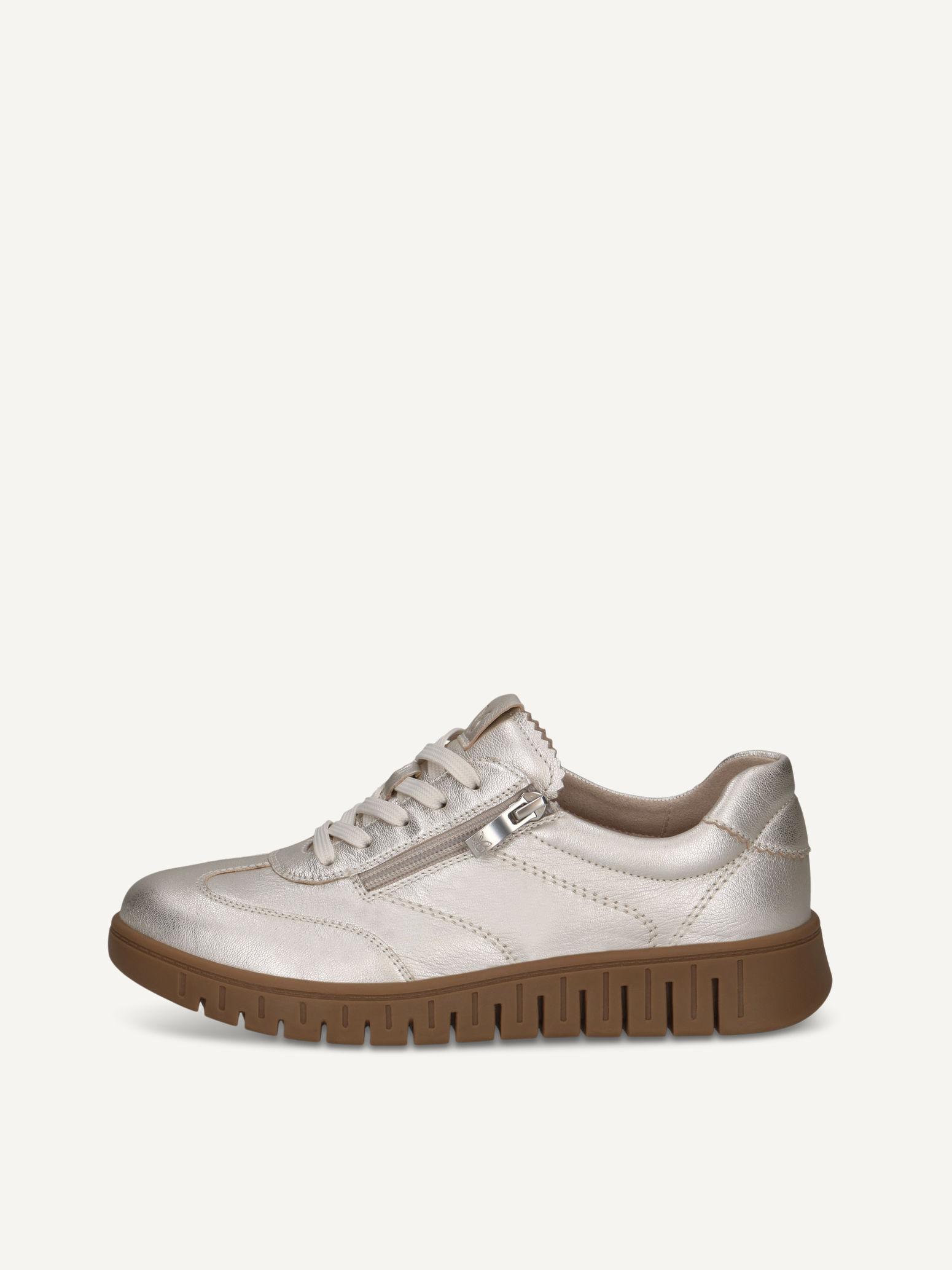 caprice sneaker metallic made of leather size 42
