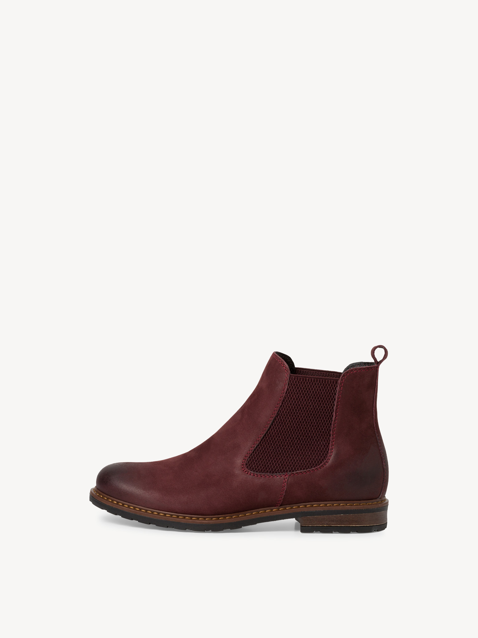 Leather Chelsea boot - red