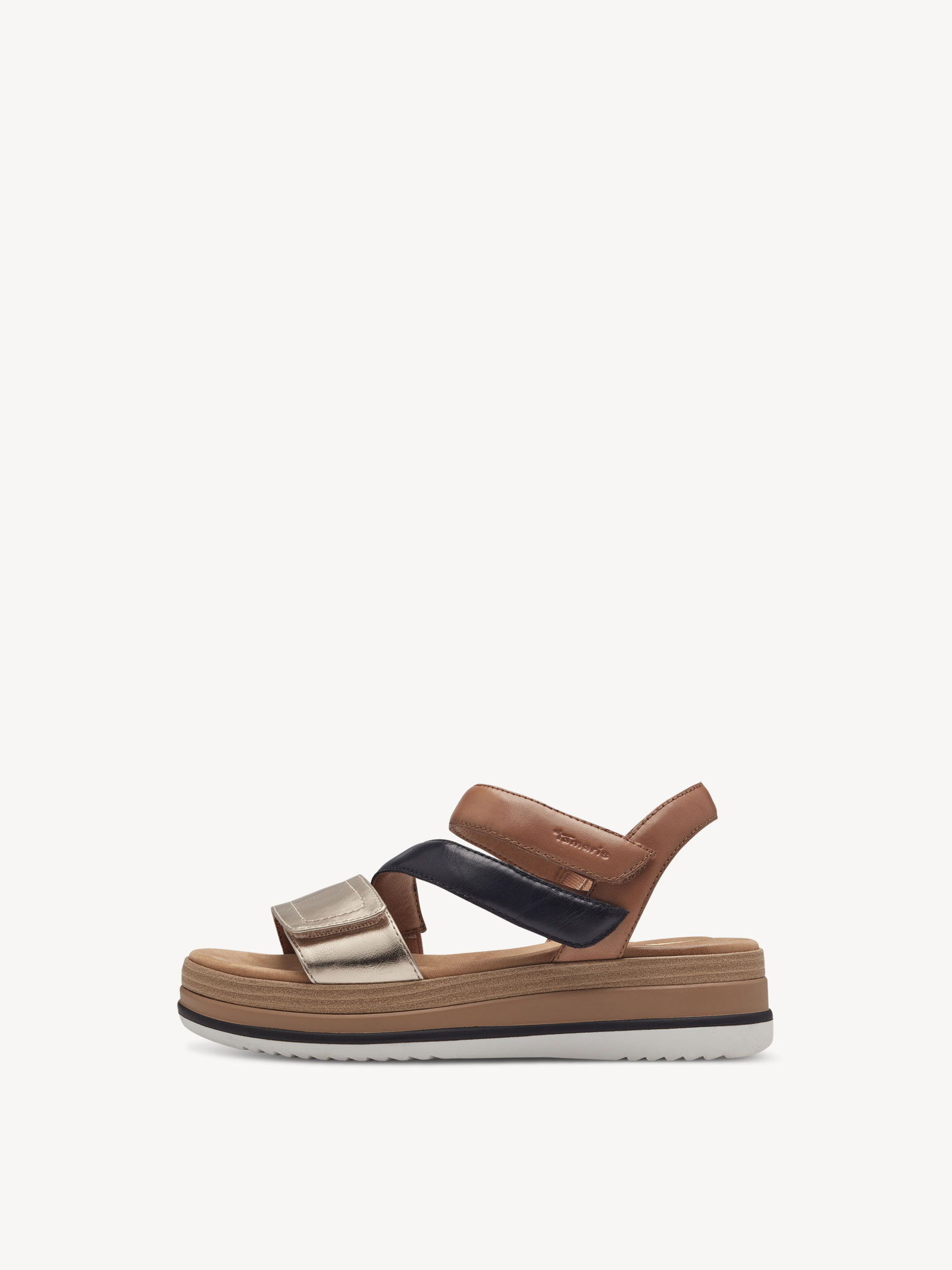 Heeled sandal - brown