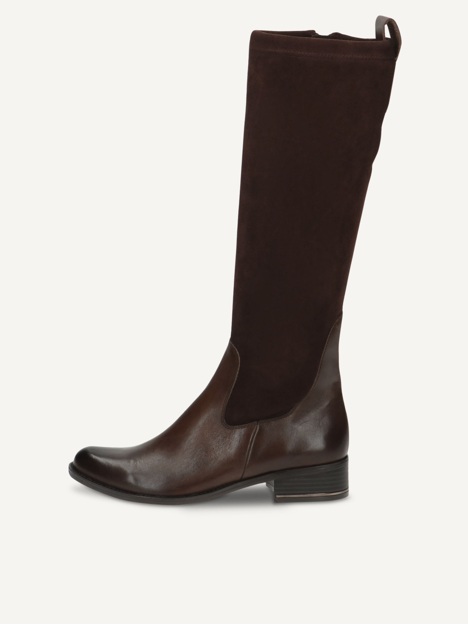 CAPRICE Bottes marron en Mlange de matriaux de cuir et textile avec Talon bloc P39 120 €