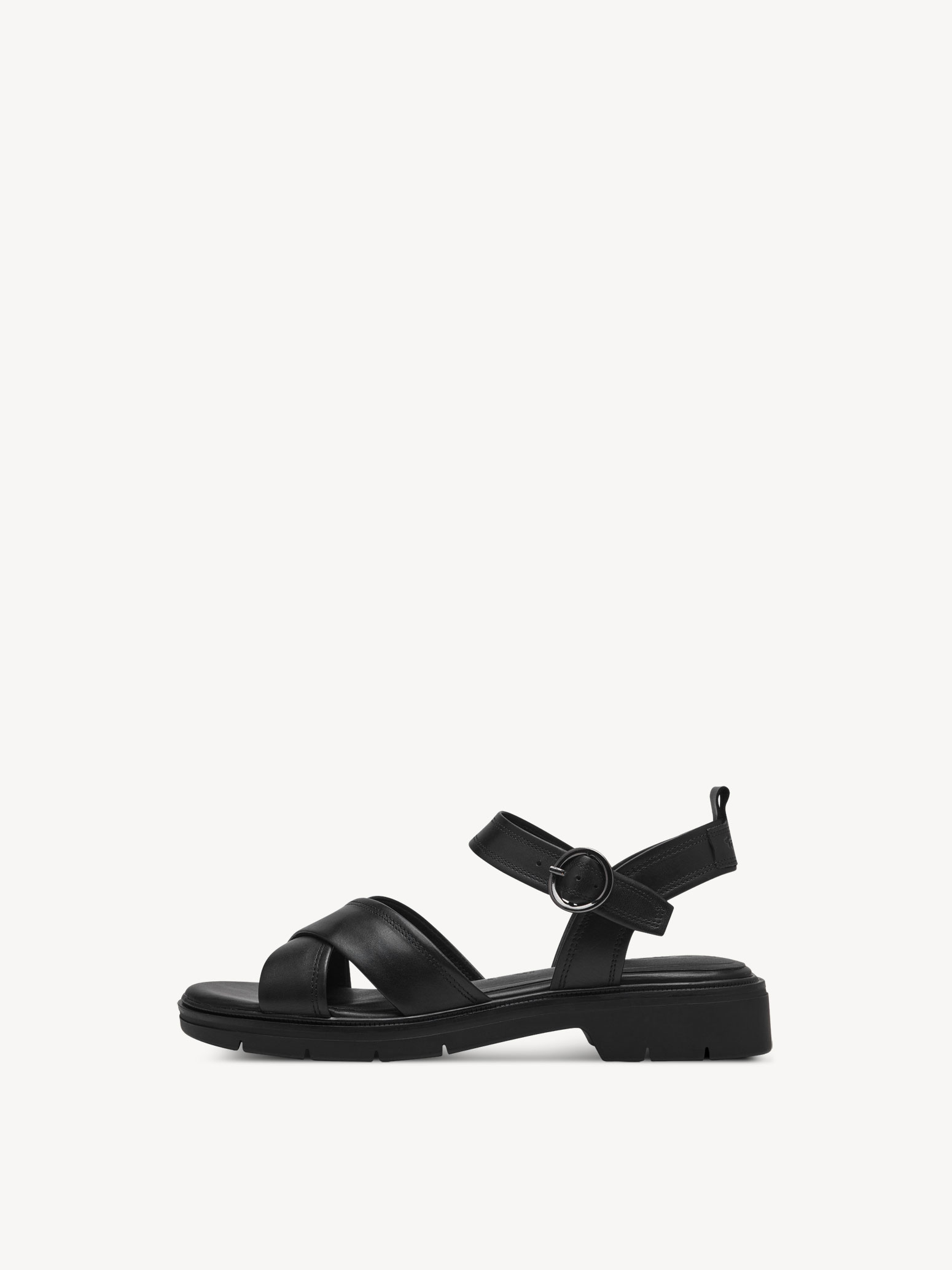 Sandale en cuir - noir