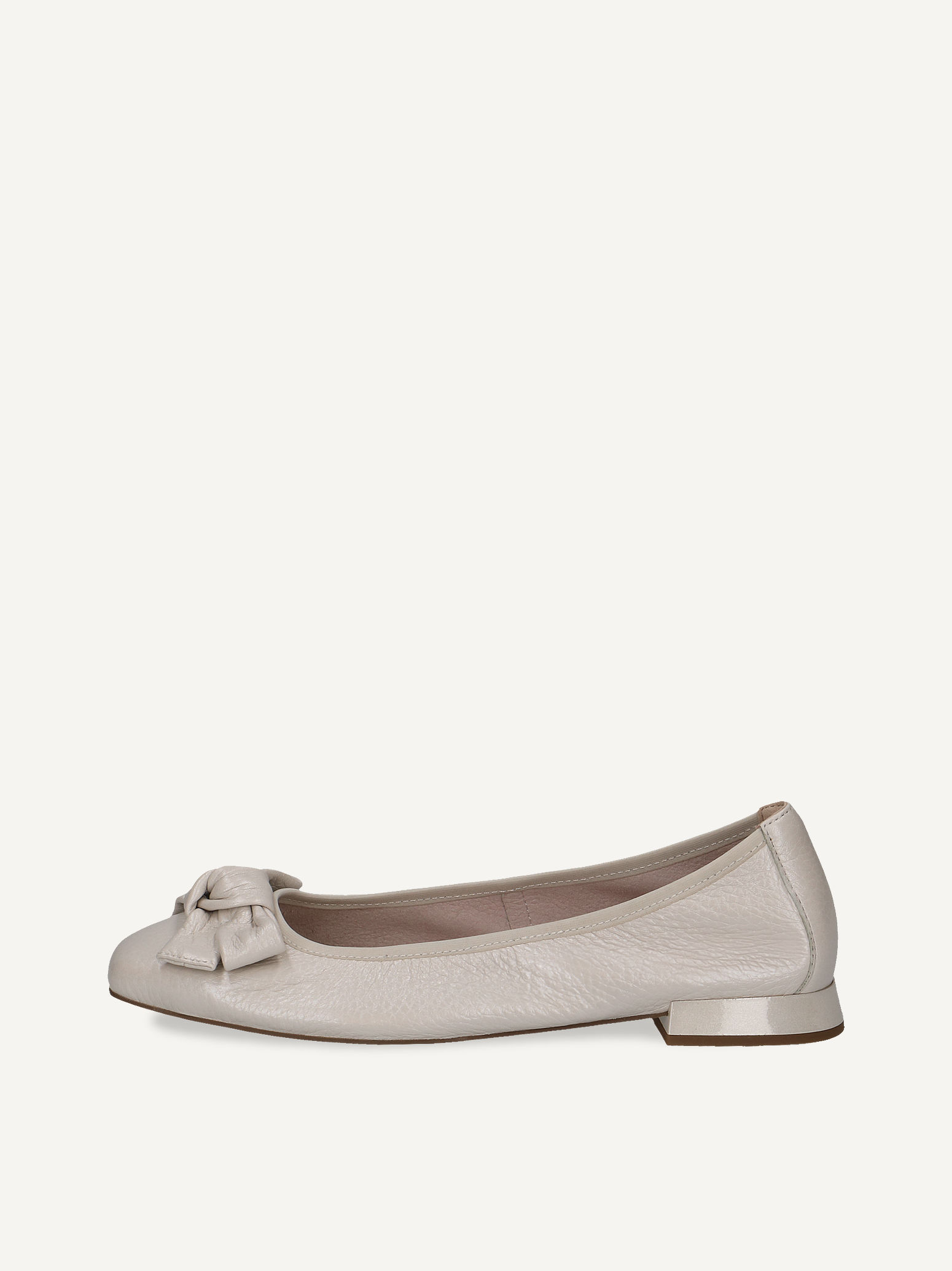 CAPRICE Ballerine blanc en Cuir avec Talon trapzode P36 76 €