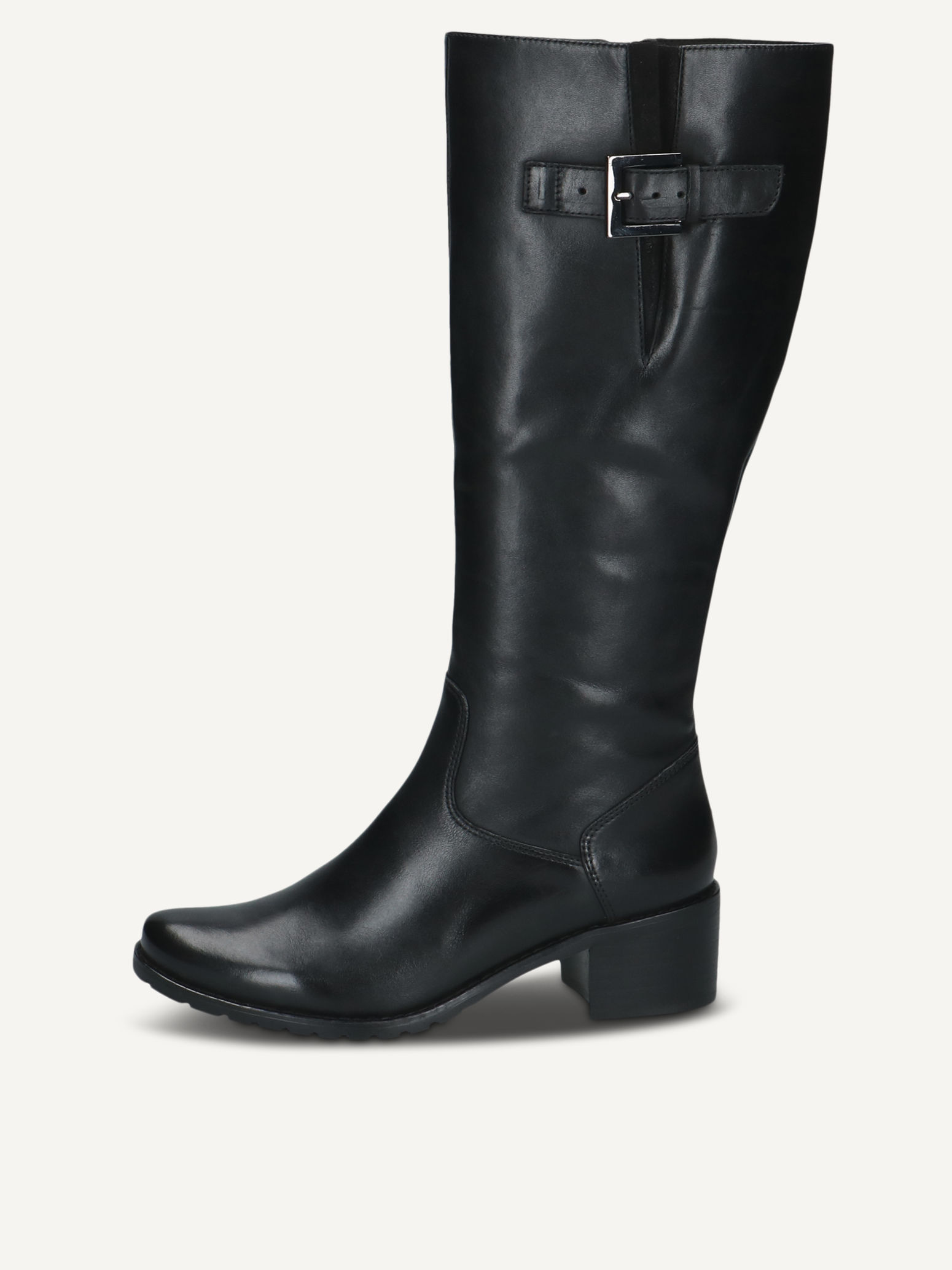 CAPRICE Bottes noir en Mlange de matriaux de cuir et textile avec Talon bloc P42 160 €