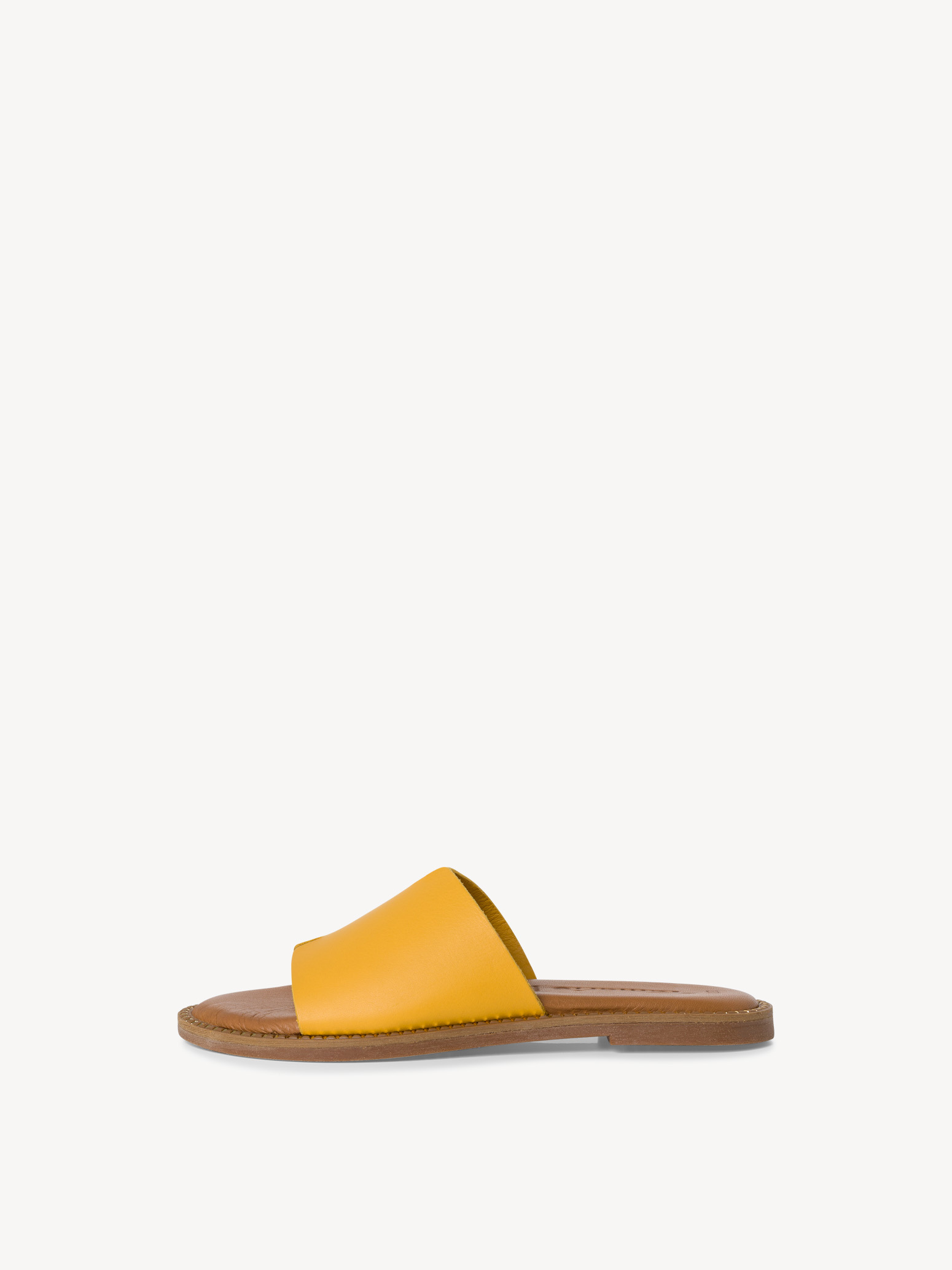 Leather Mule - yellow