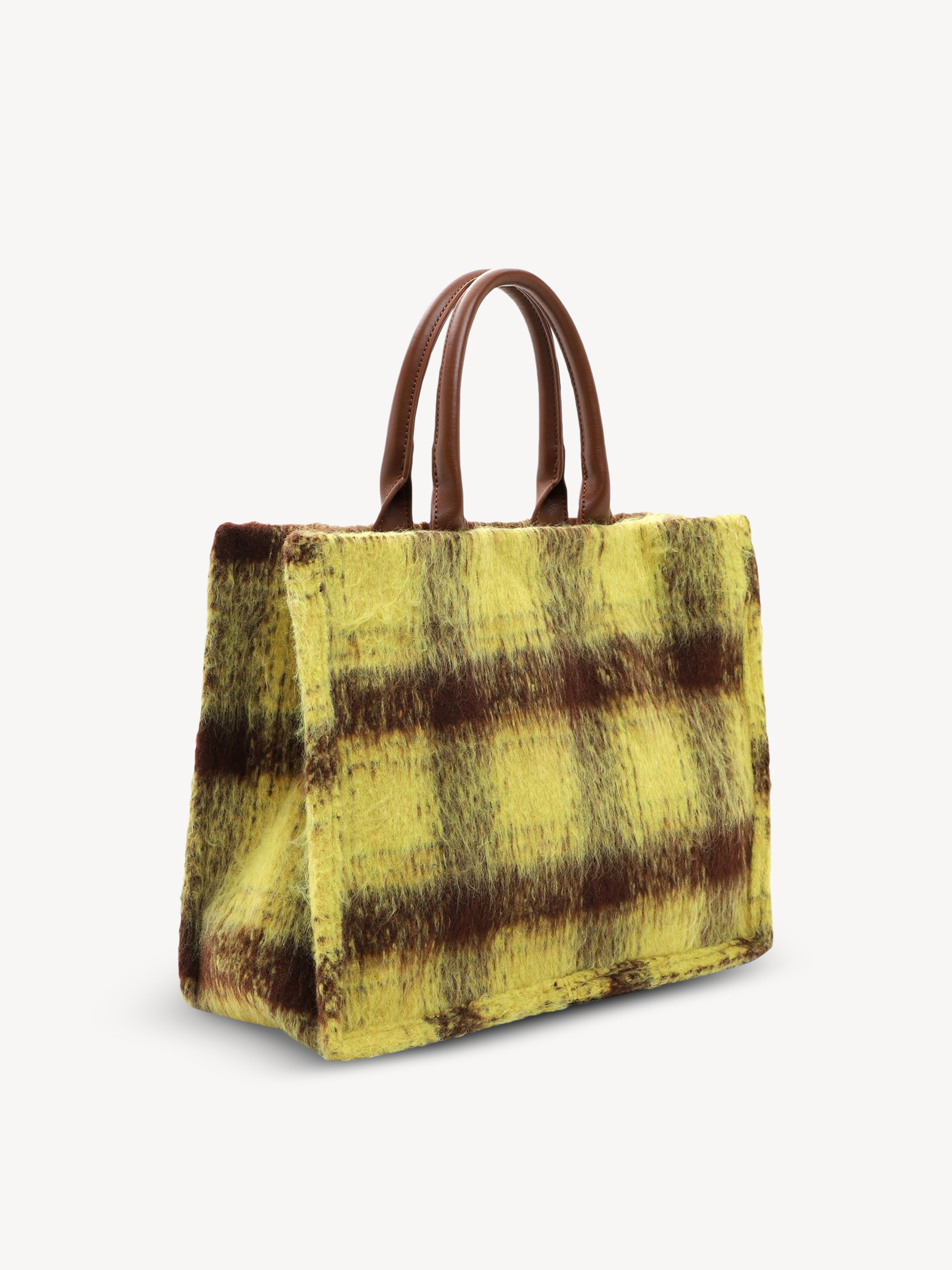 Shopping bag, yellow, hi-res