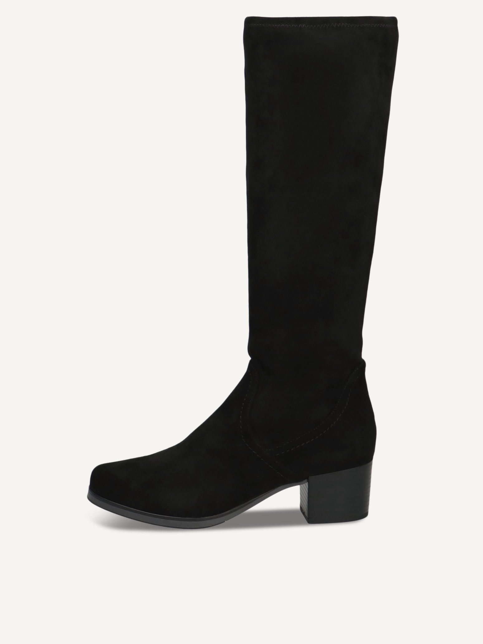 CAPRICE Bottes noir en Textile avec Talon bloc P405 90$