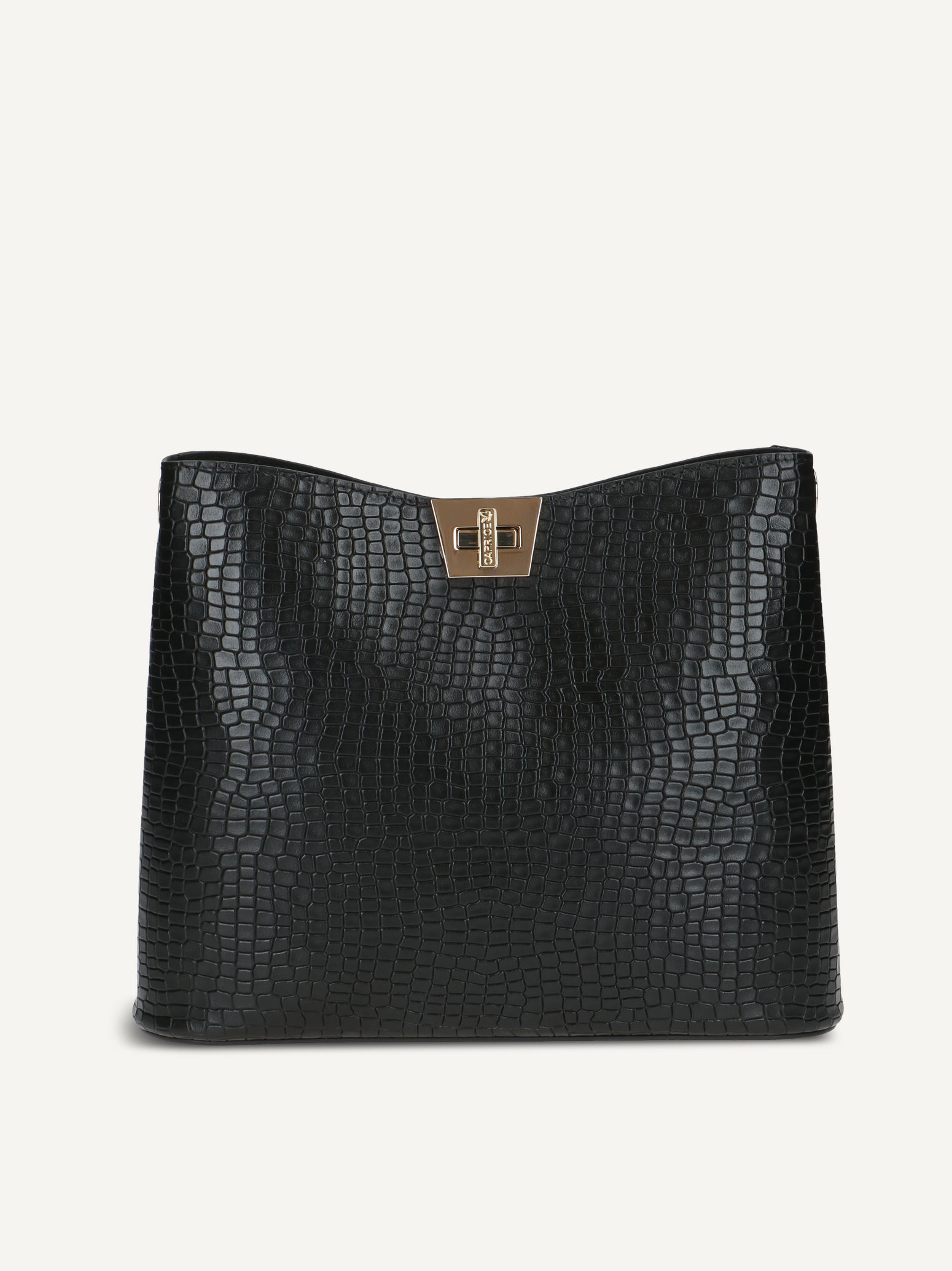 CAPRICE Sac main noir en Mlange de matriaux de cuir et synthtique P1 71 €