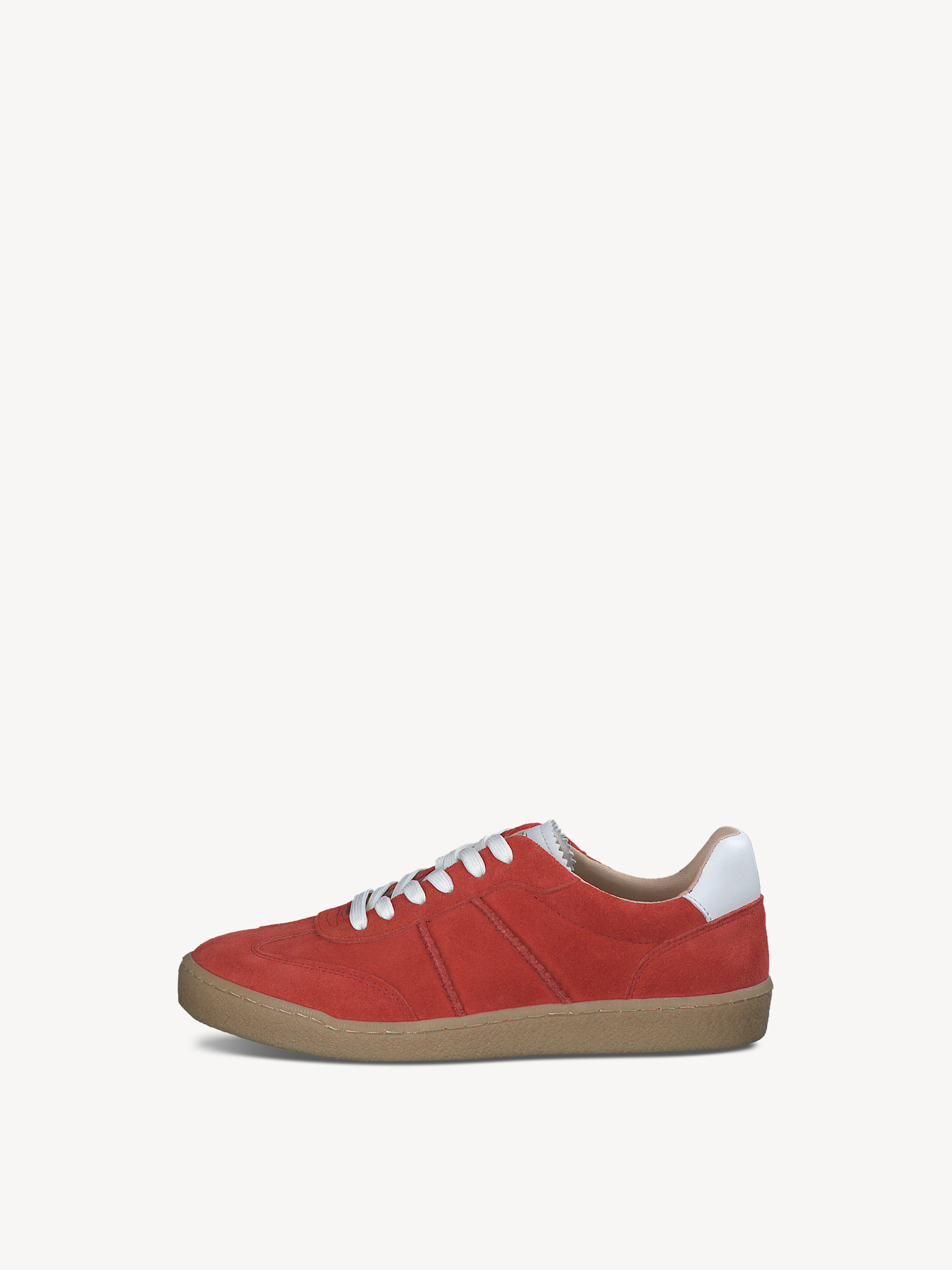 Leather Sneaker - red