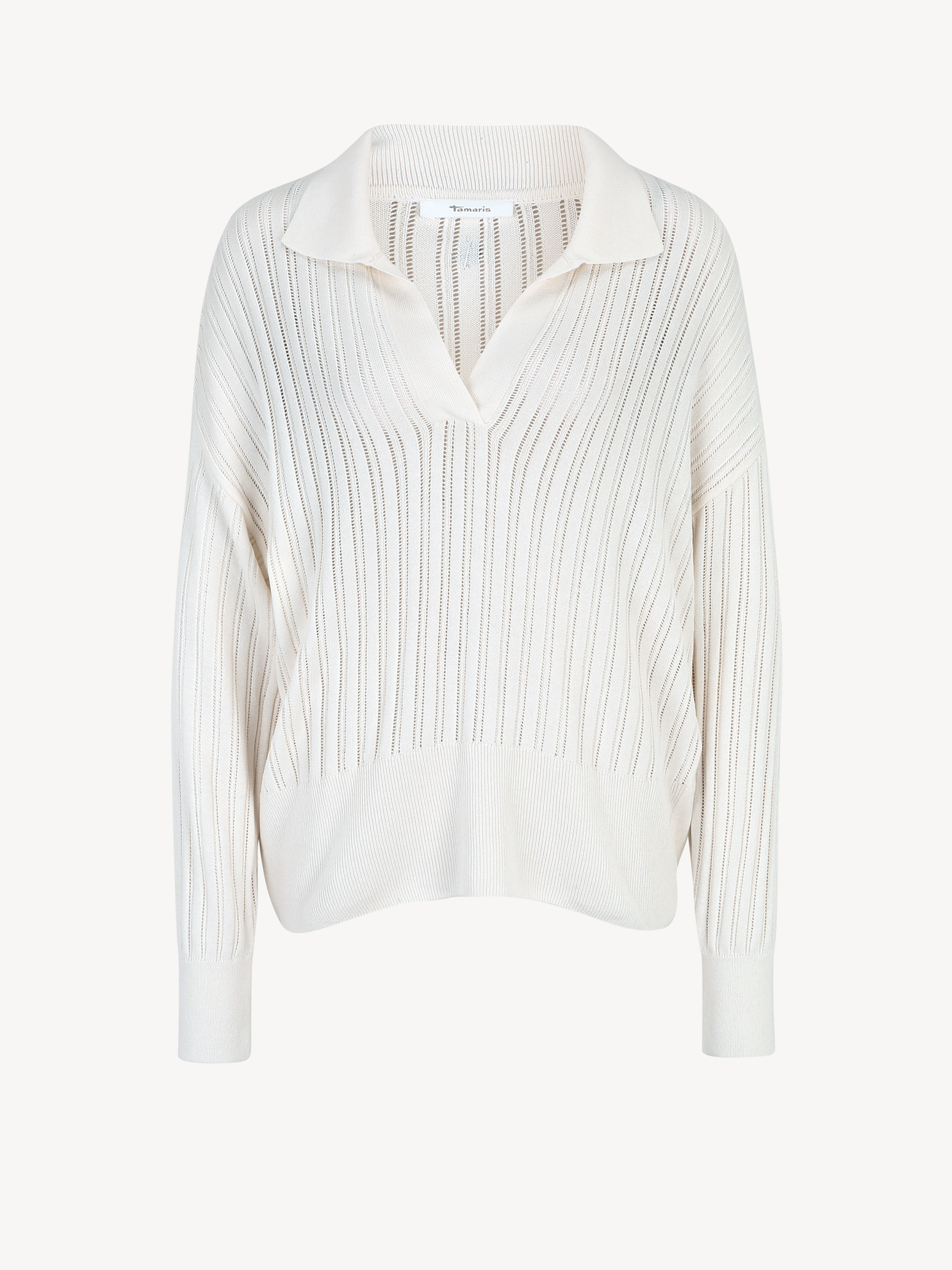pullover - ajourstrick blanc - 44