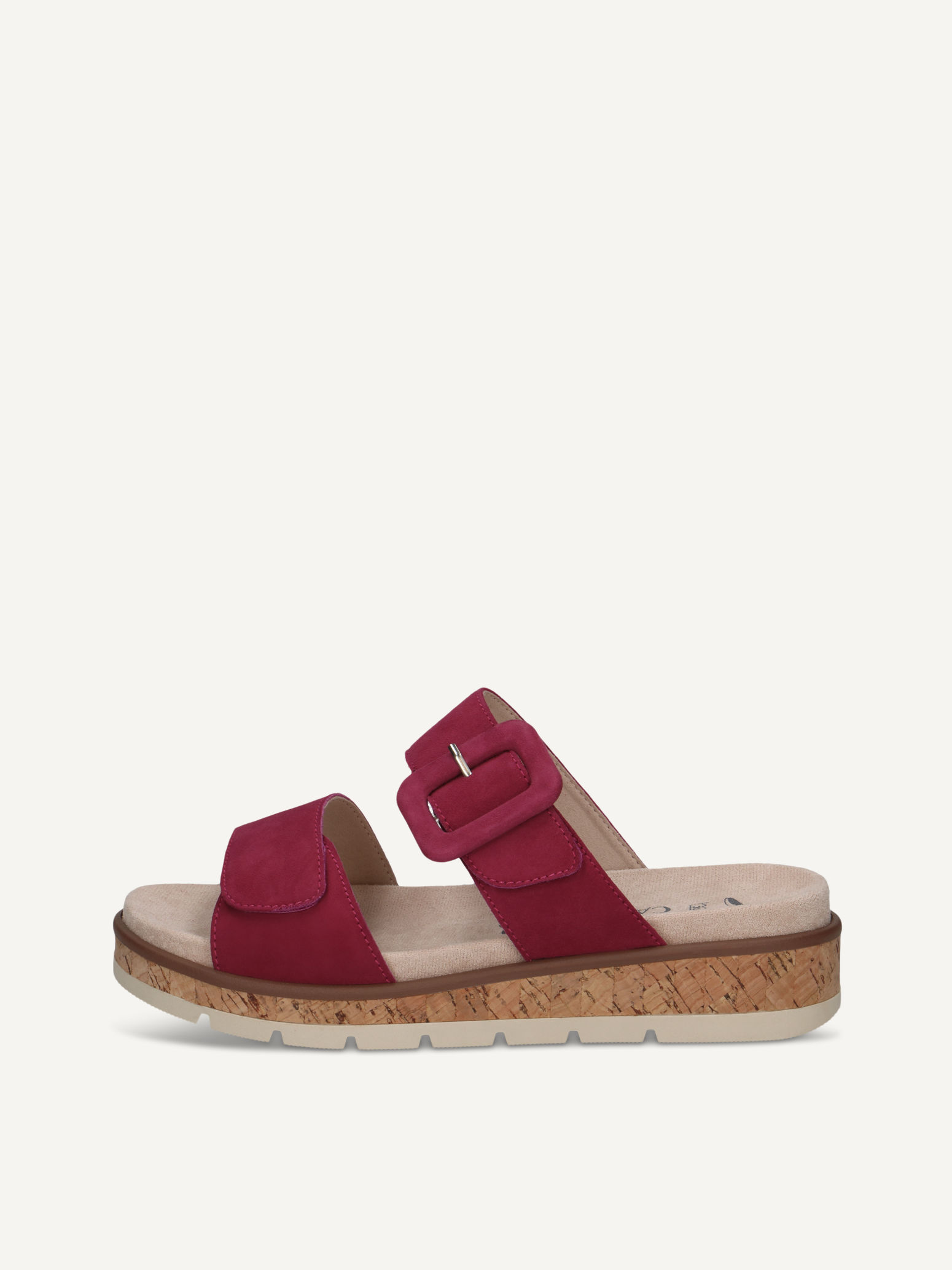 CAPRICE Mule rose fuchsia en Cuir sans talon P40 56$