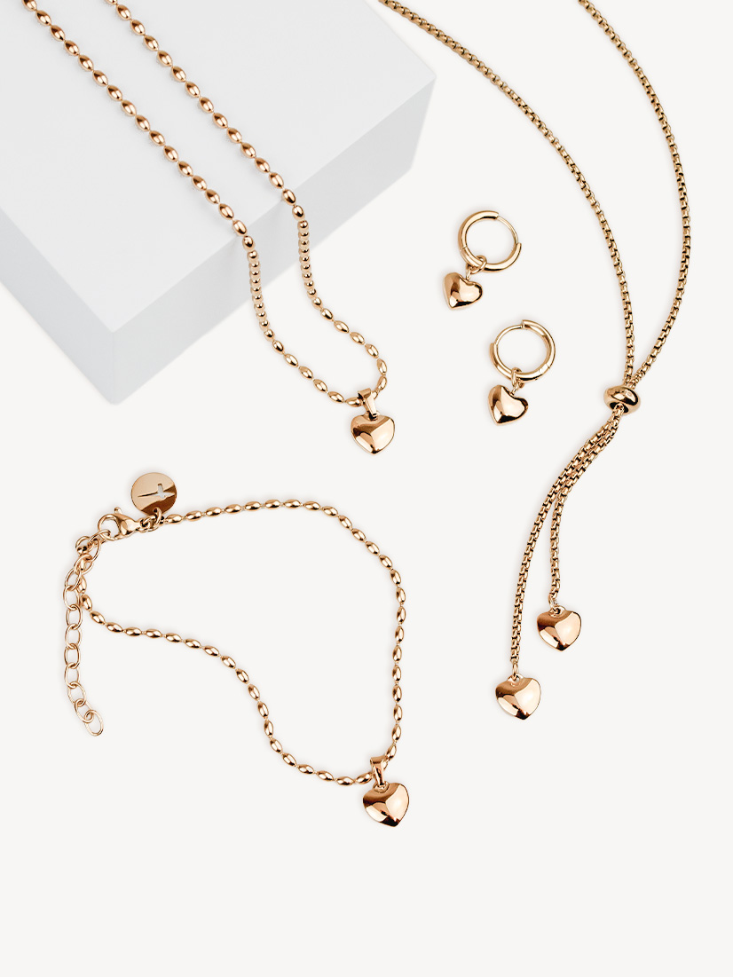 Tiny Steel Heart rosegold, , hi-res