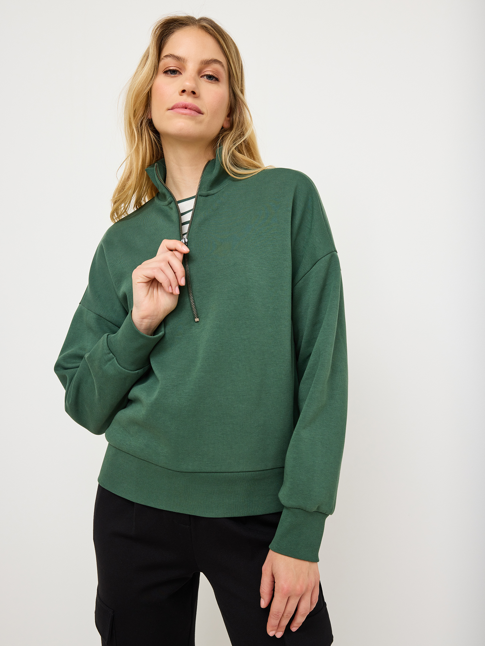 Oversized Sweatshirt - zelená