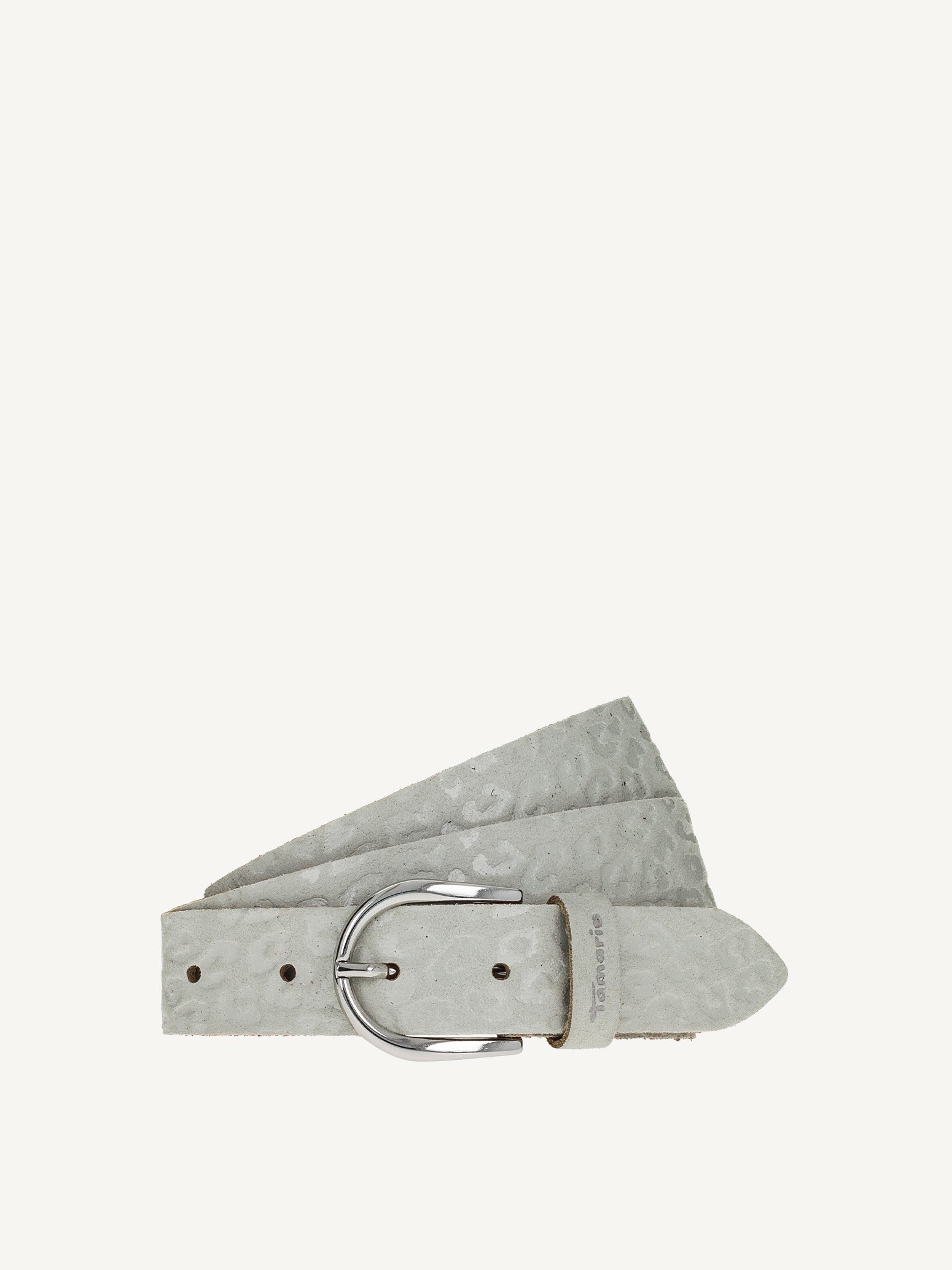 Ceinture en cuir - gris