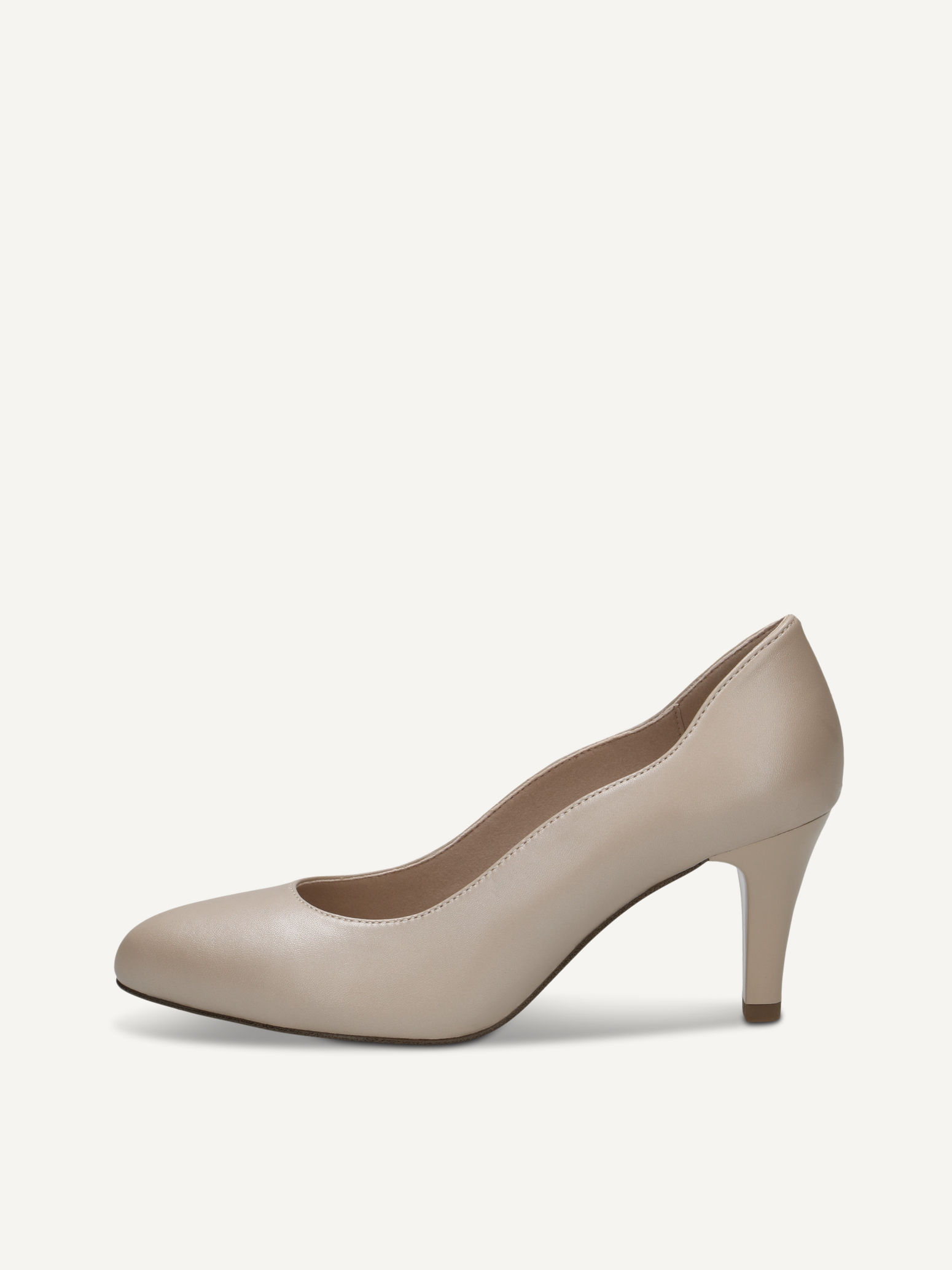 CAPRICE Escarpin gris en Cuir avec Talon entonnoir P38 63 €