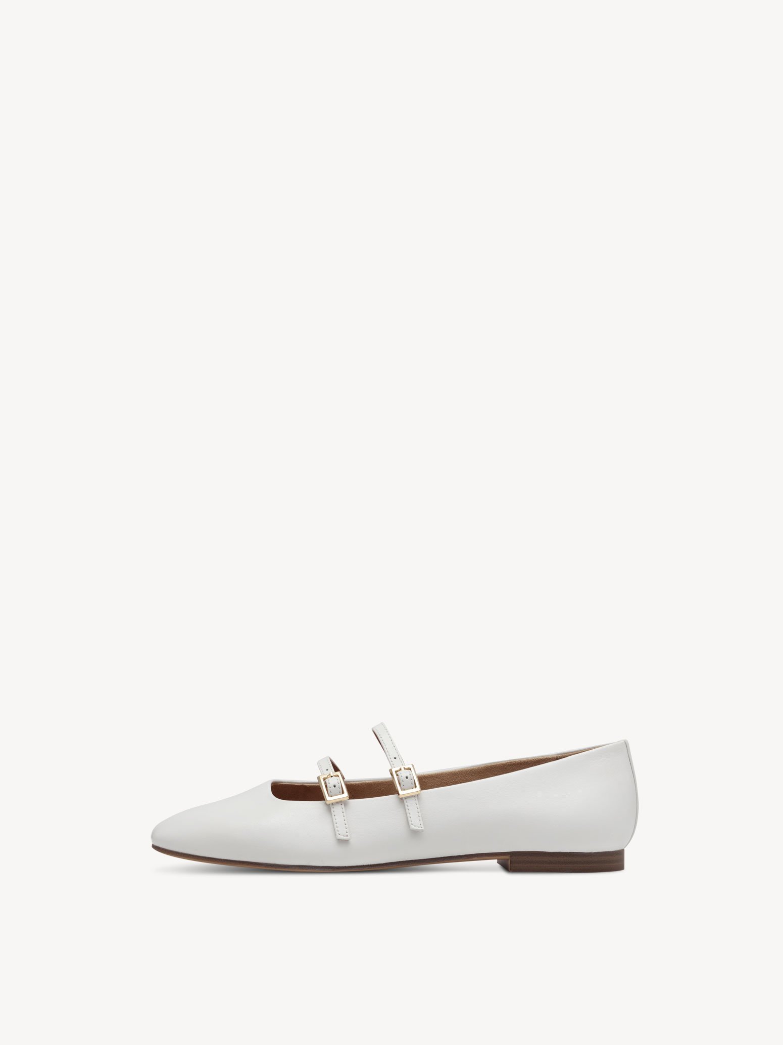 Ballerine en cuir - blanc