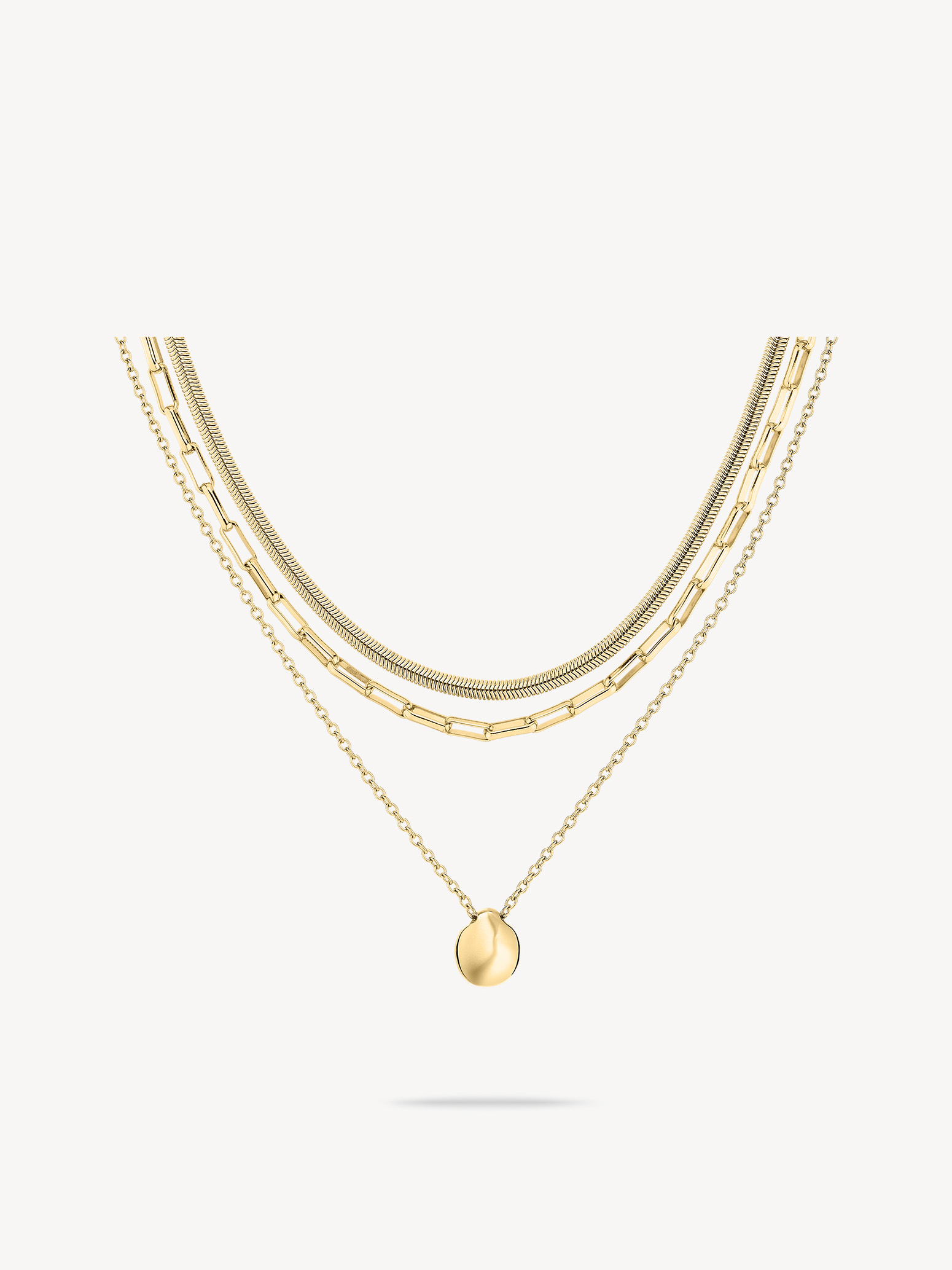 Necklaces set - gold