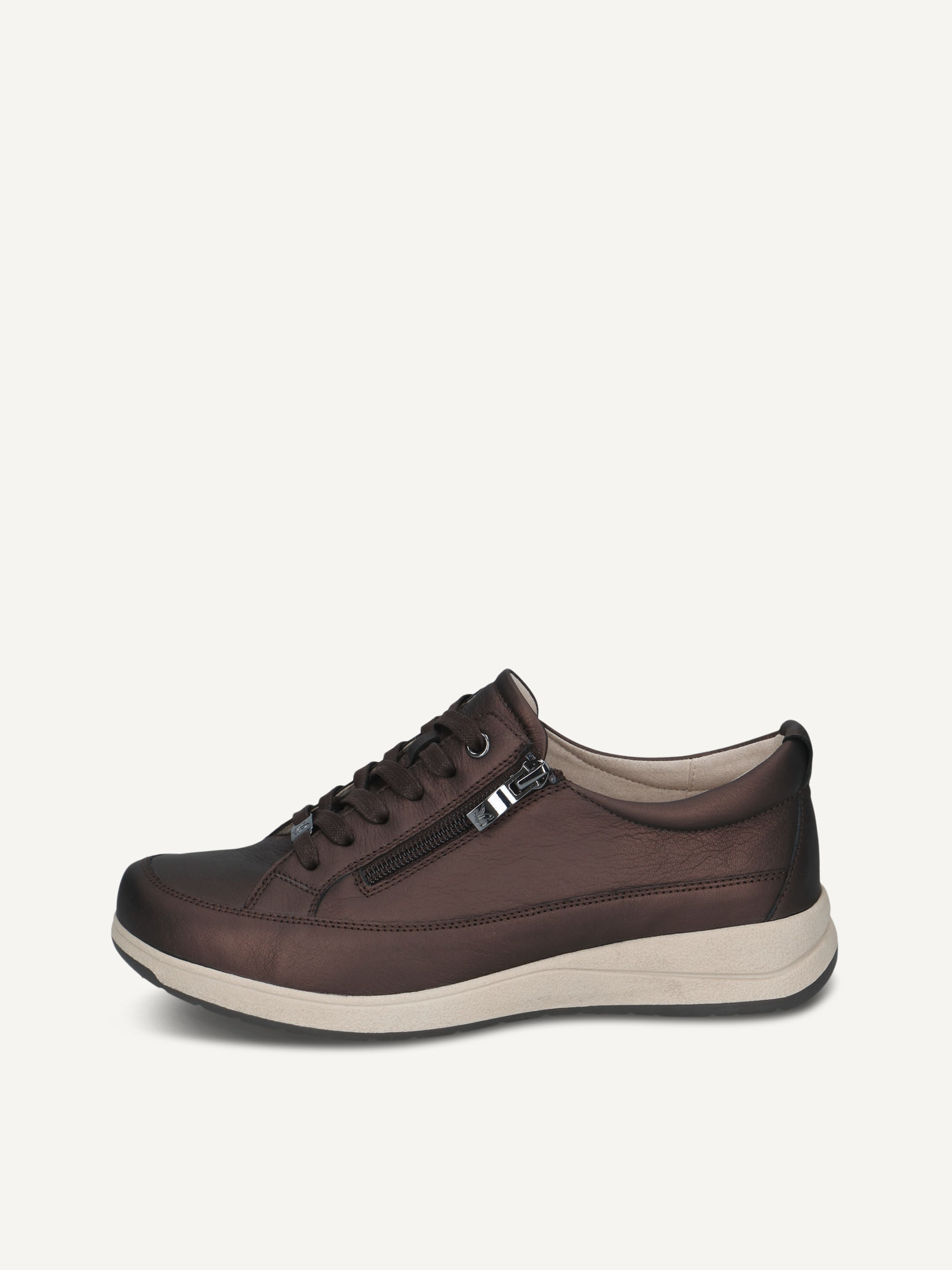 caprice low shoes brown made of leather size 39
