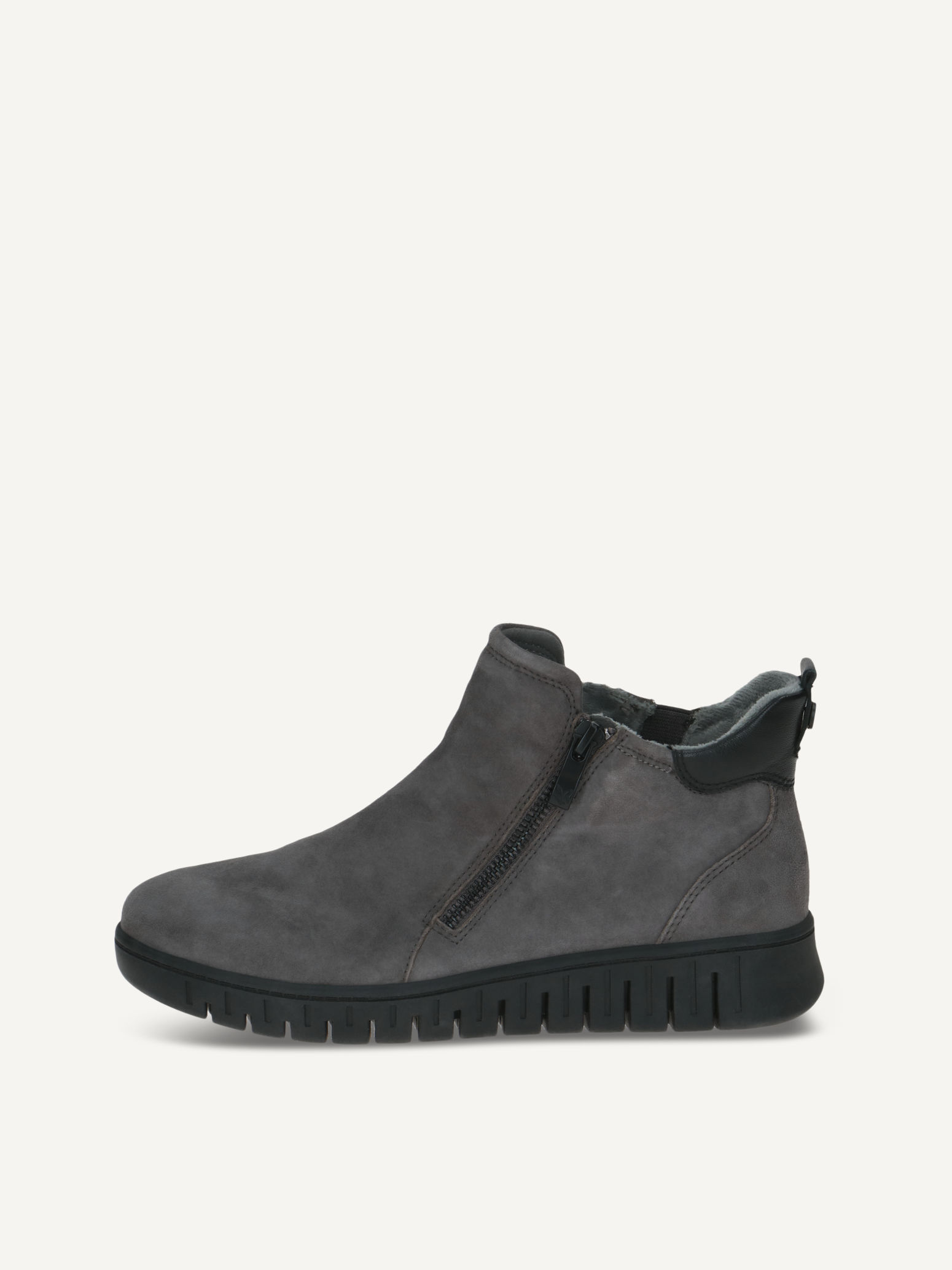caprice bootie grey made of leather without heel size 42