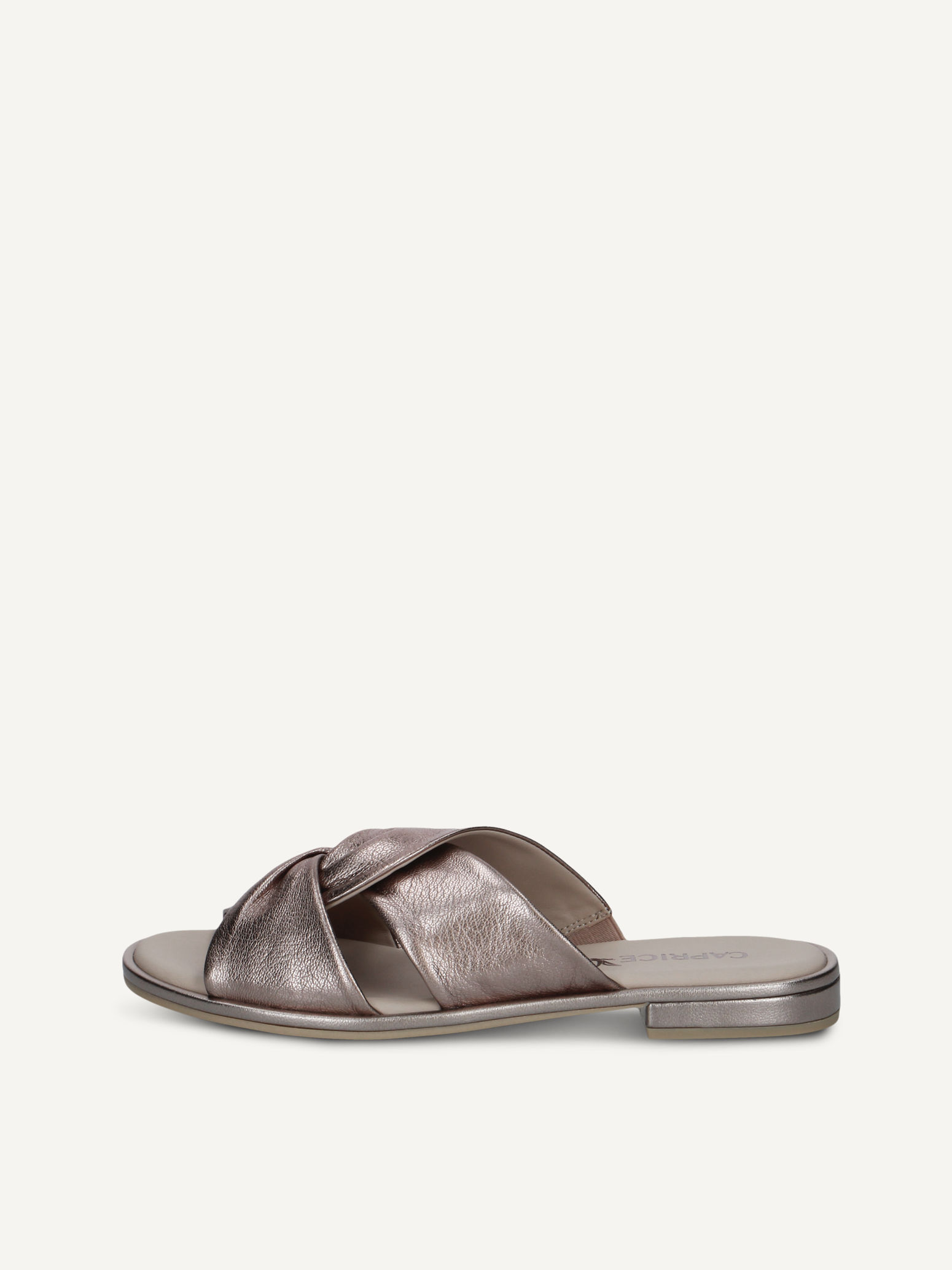 CAPRICE Mule mtallique en Cuir avec Talon bloc P42 59 €