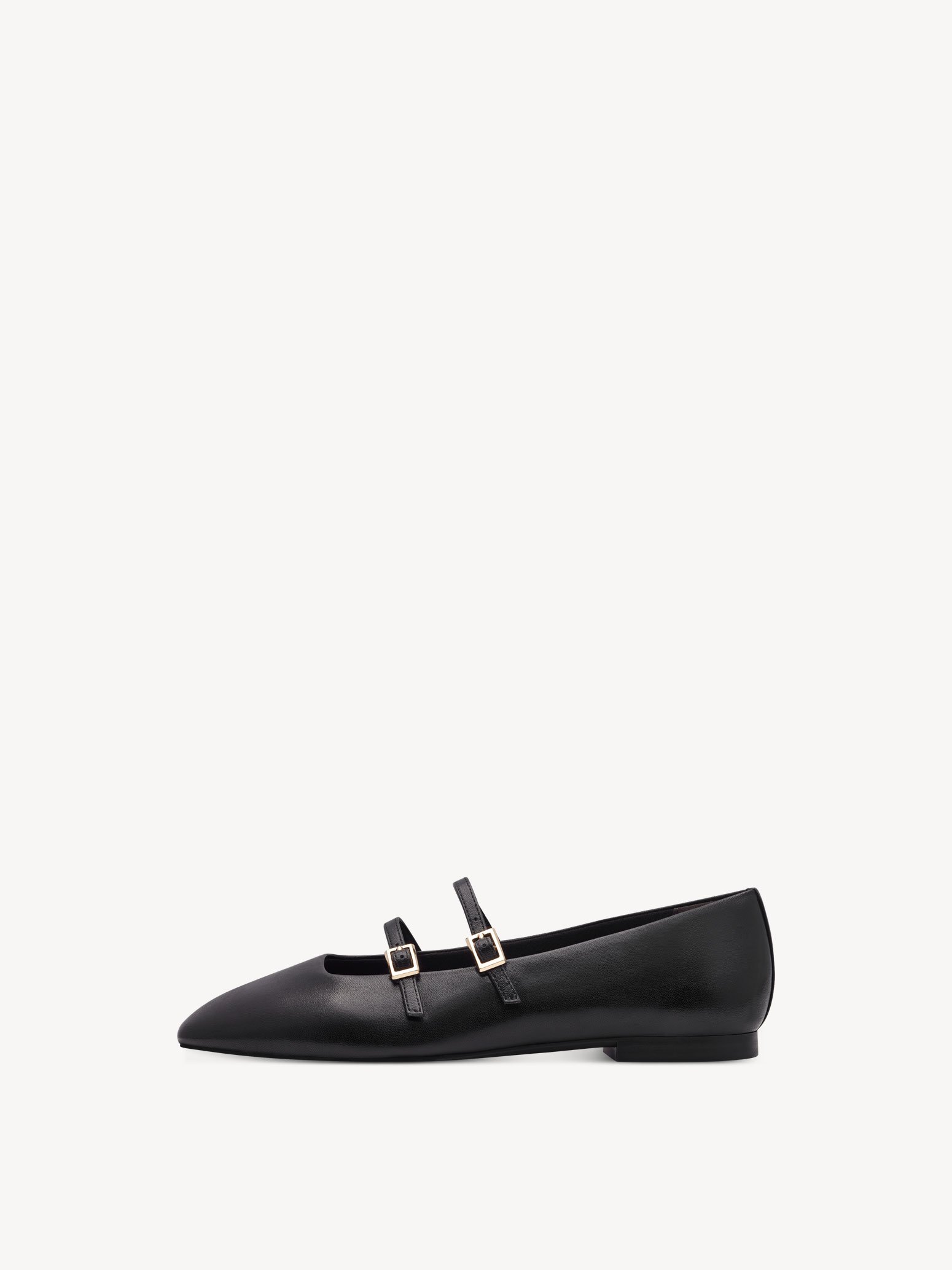 Ballerine en cuir - noir